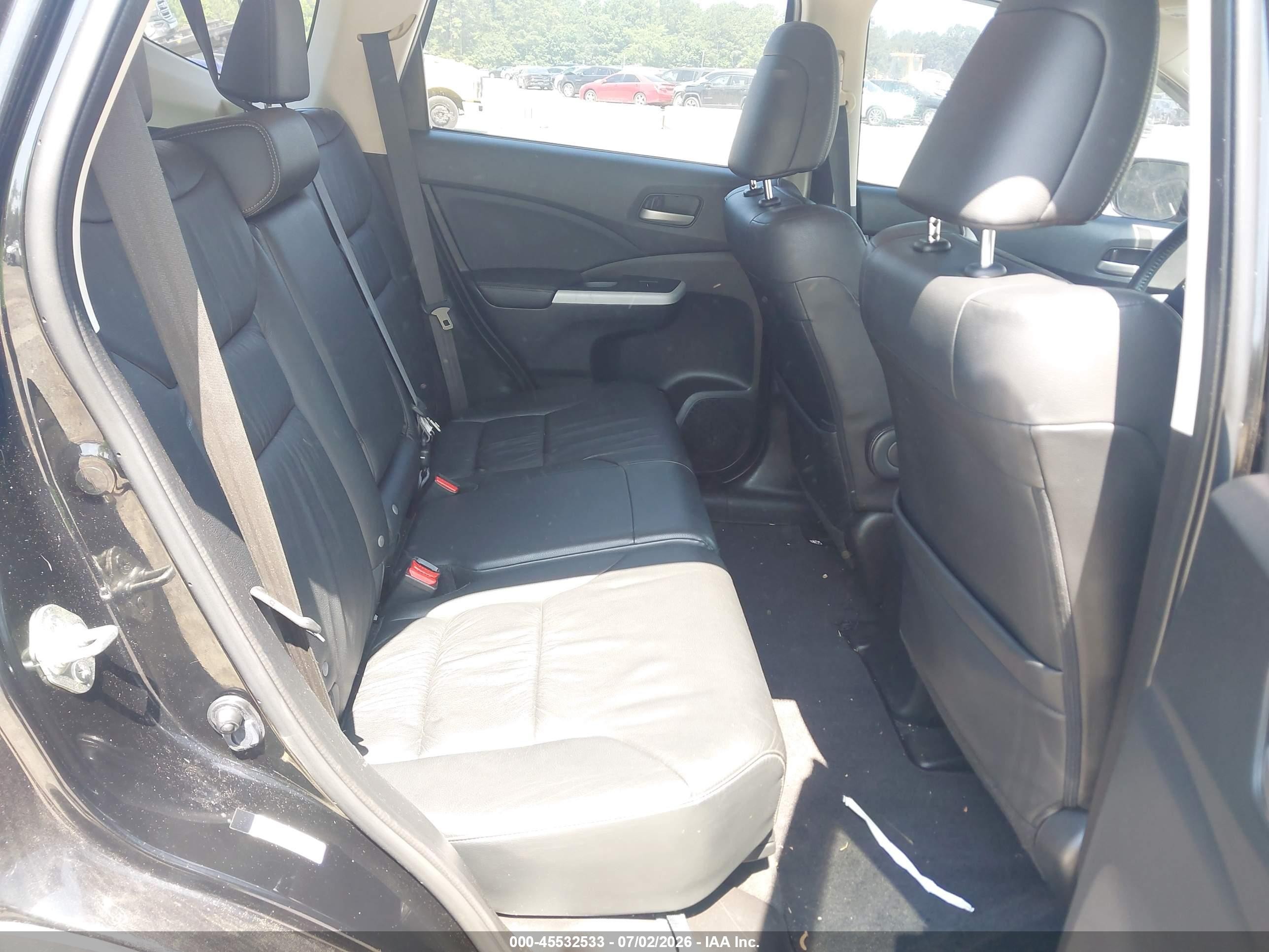 2012 Honda Cr-v Ex-l Black vin: JHLRM4H74CC009035