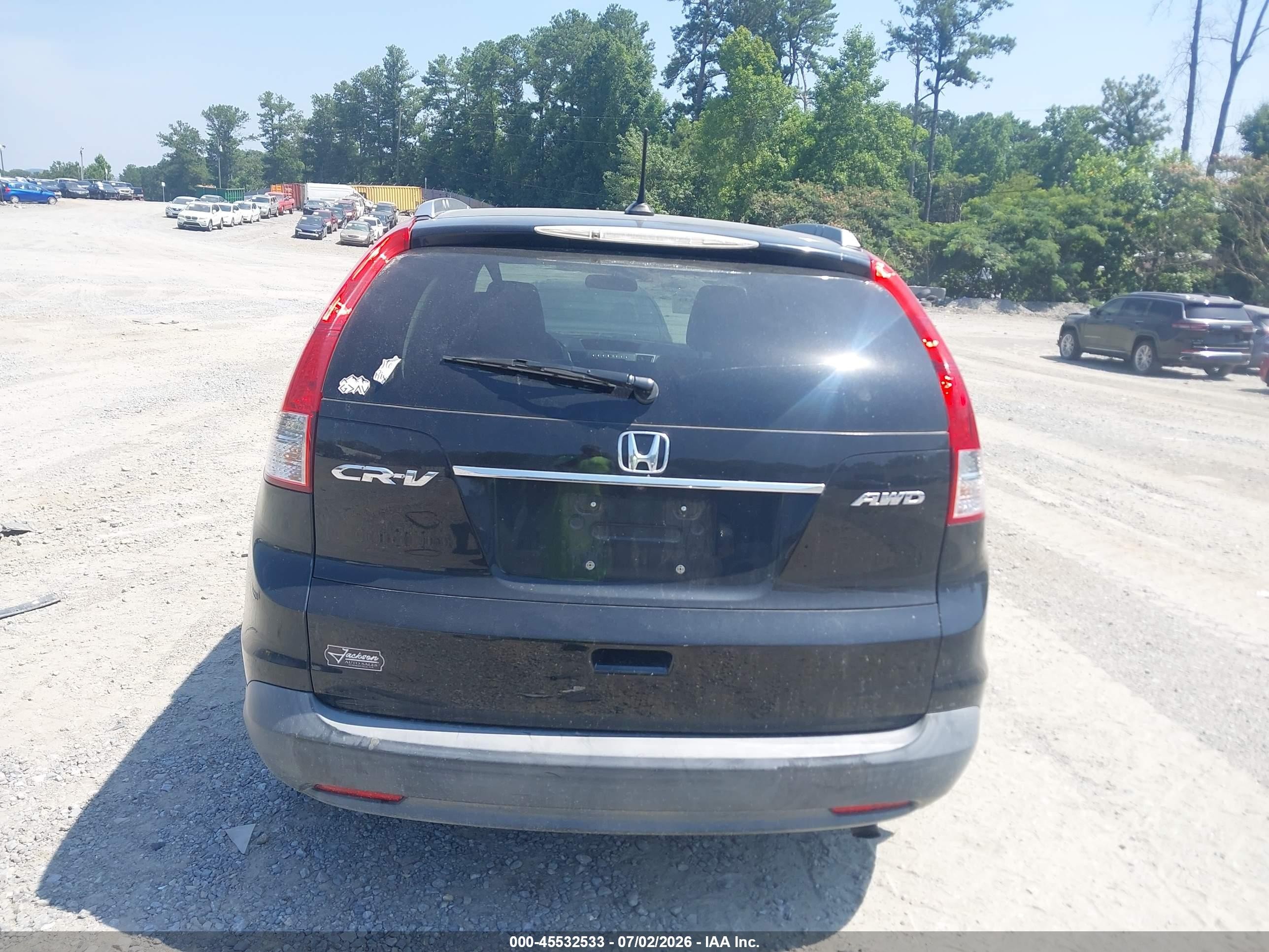 2012 Honda Cr-v Ex-l Black vin: JHLRM4H74CC009035
