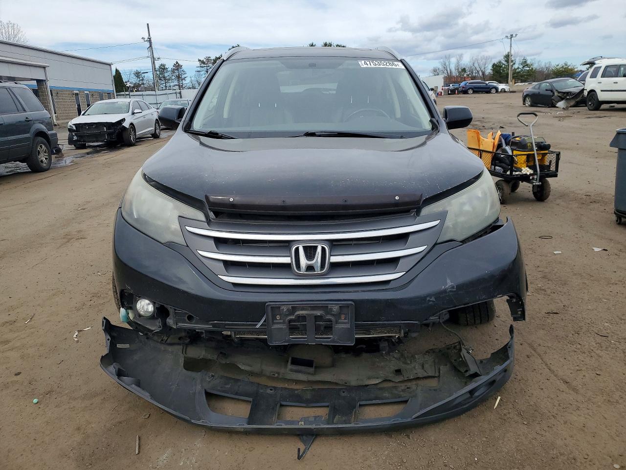 2012 Honda Cr-v Exl Black vin: JHLRM4H74CC010489
