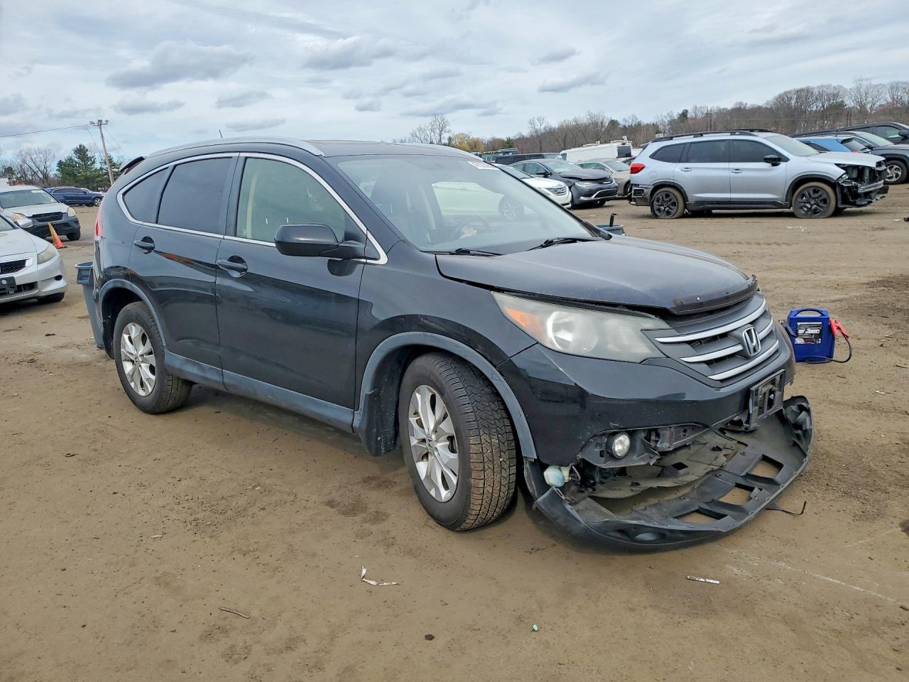 2012 Honda Cr-v Exl Black vin: JHLRM4H74CC010489