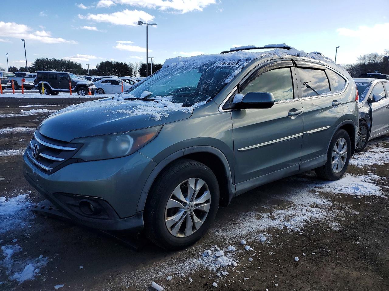 2012 Honda Cr-v Exl Green vin: JHLRM4H74CC013828