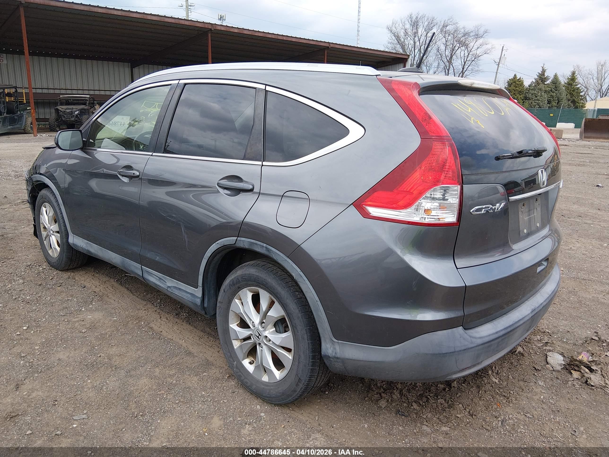 2012 Honda Cr-v Ex-l Gray vin: JHLRM4H74CC014610