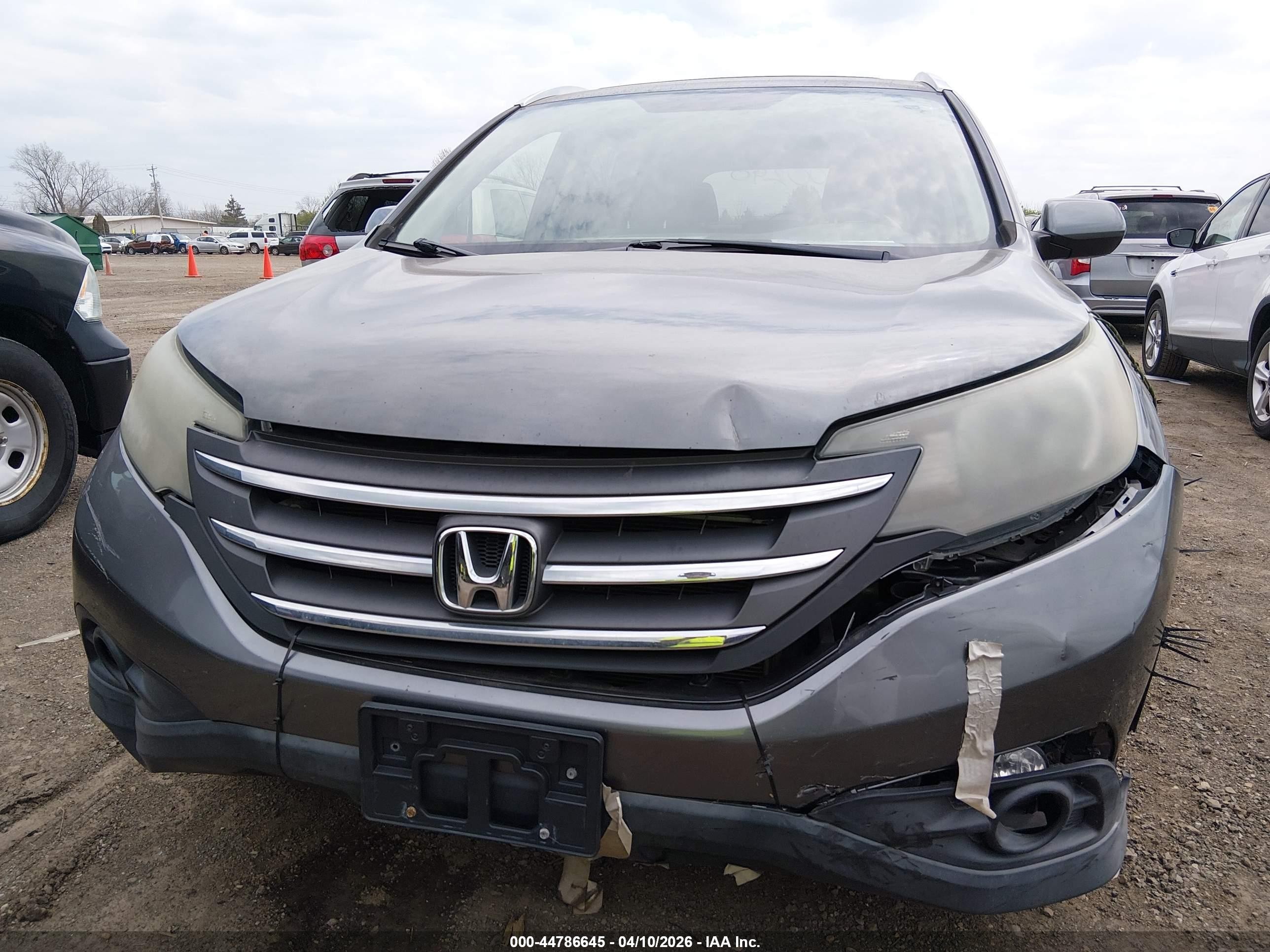 2012 Honda Cr-v Ex-l Gray vin: JHLRM4H74CC014610