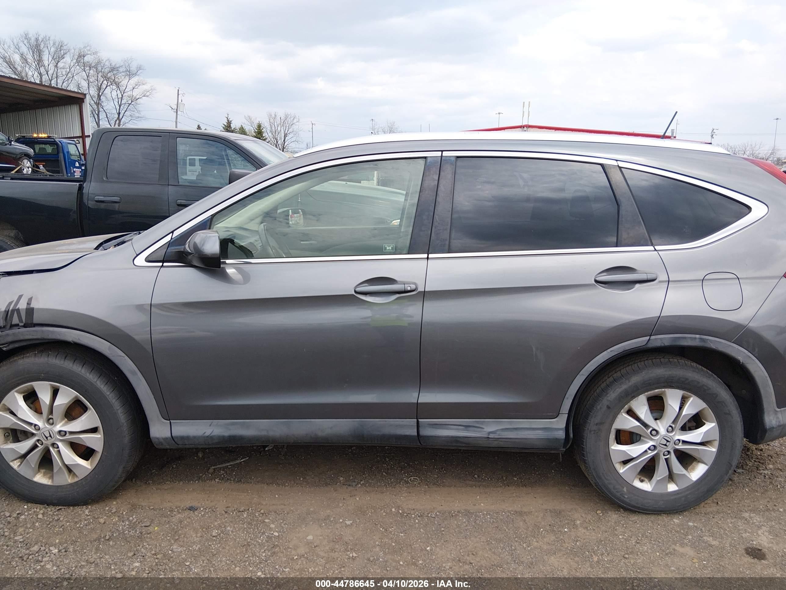 2012 Honda Cr-v Ex-l Gray vin: JHLRM4H74CC014610