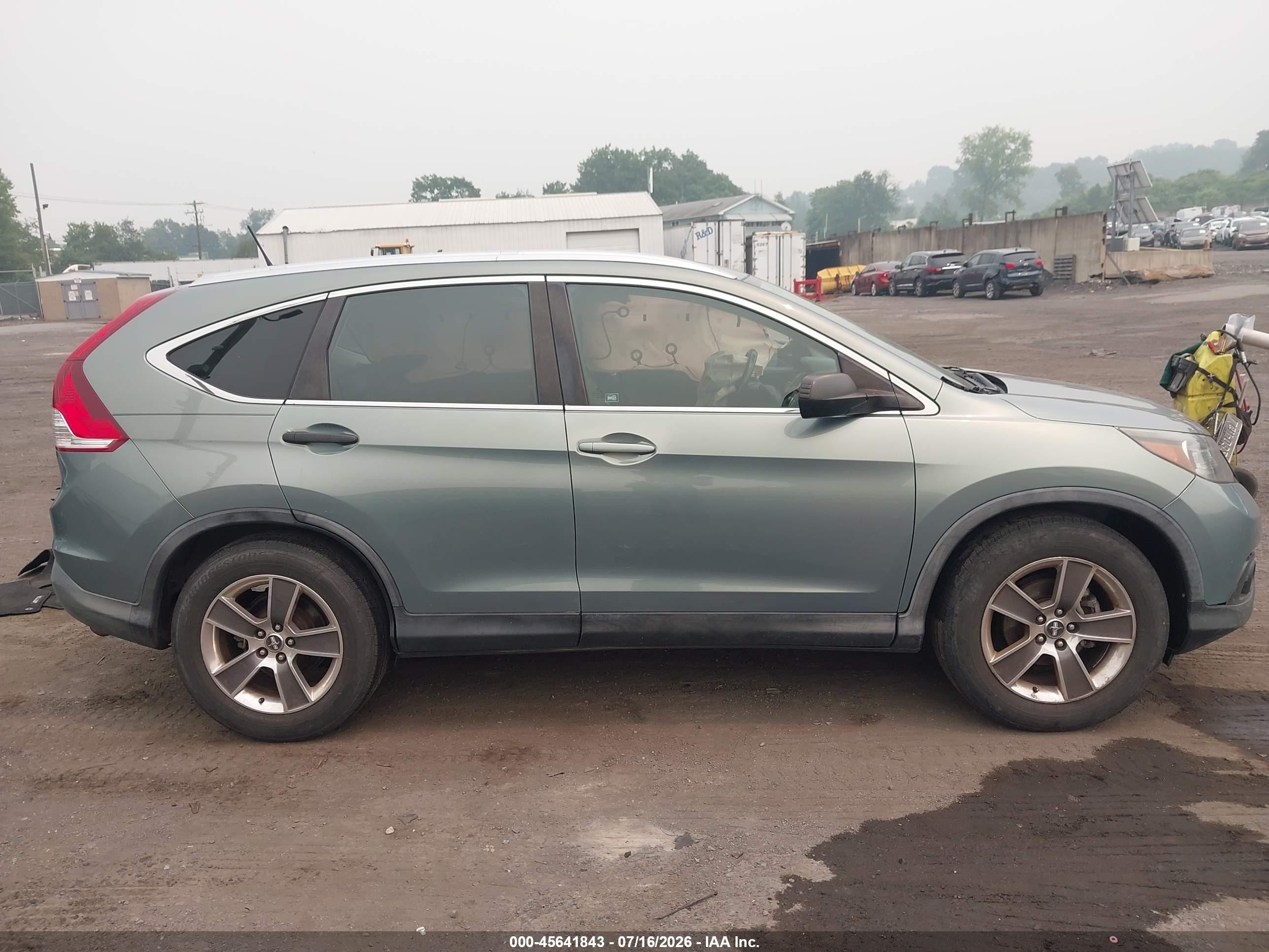 2012 Honda Cr-v Ex-l Green vin: JHLRM4H74CC020309
