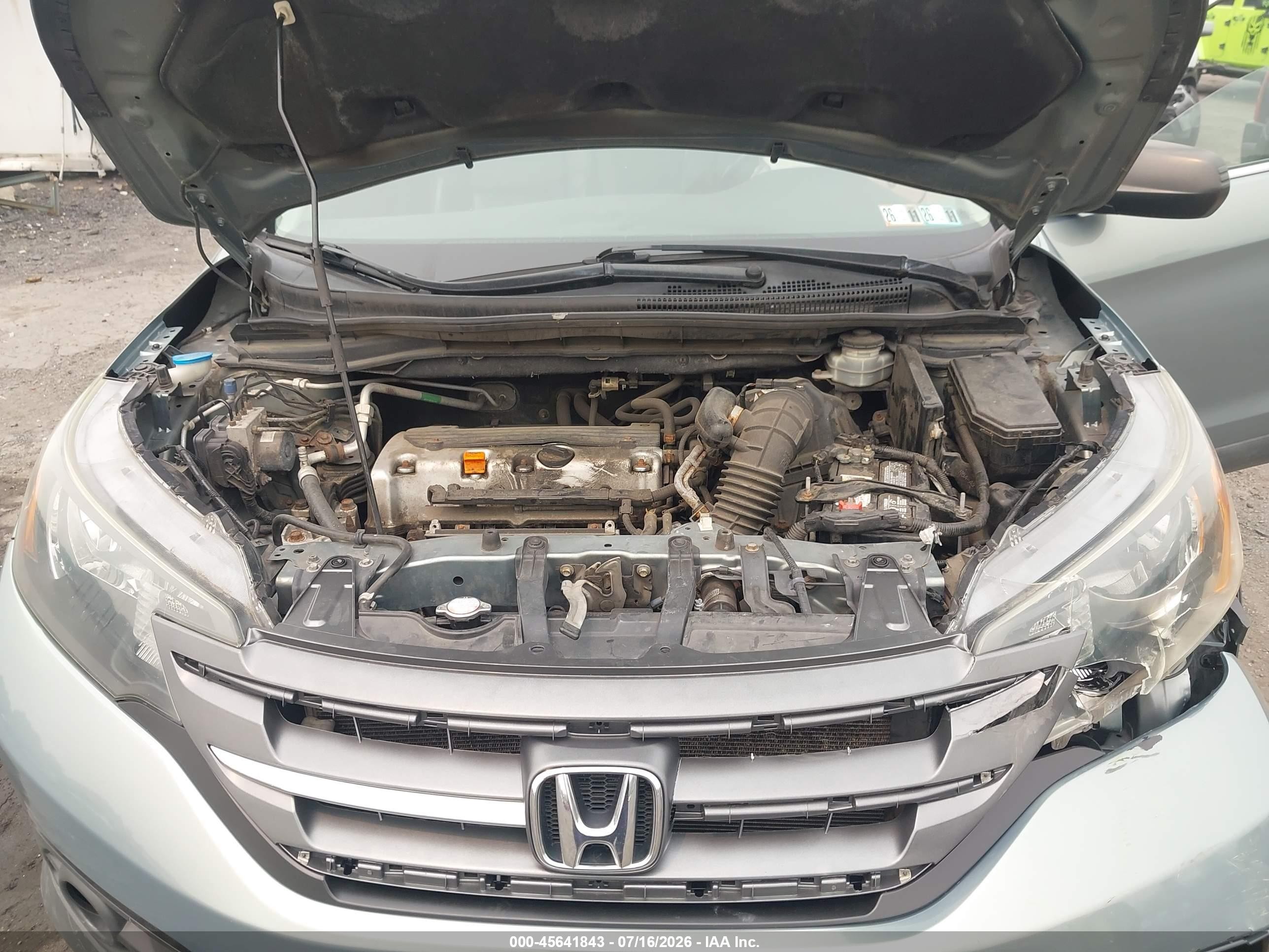 2012 Honda Cr-v Ex-l Green vin: JHLRM4H74CC020309