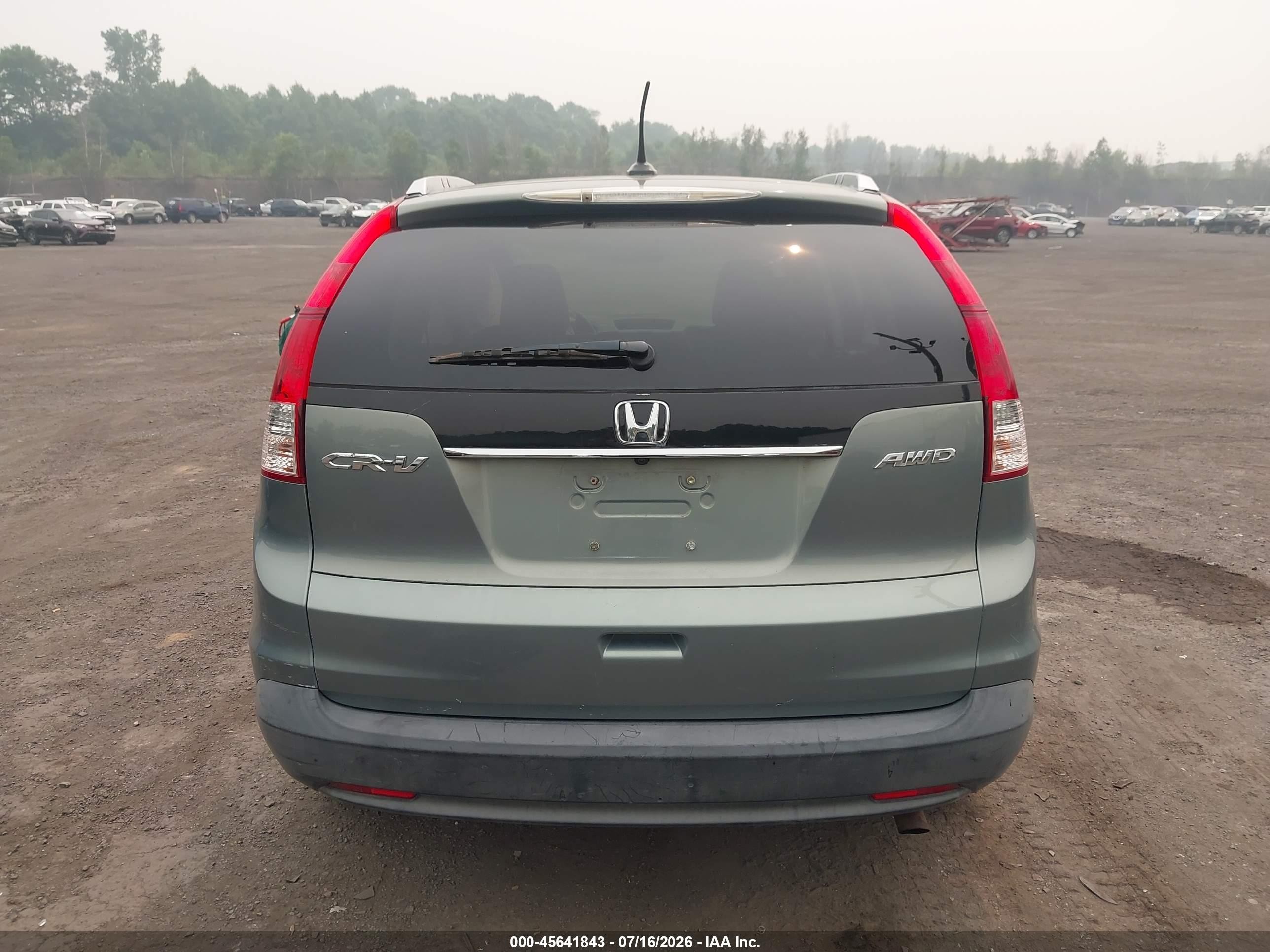 2012 Honda Cr-v Ex-l Green vin: JHLRM4H74CC020309