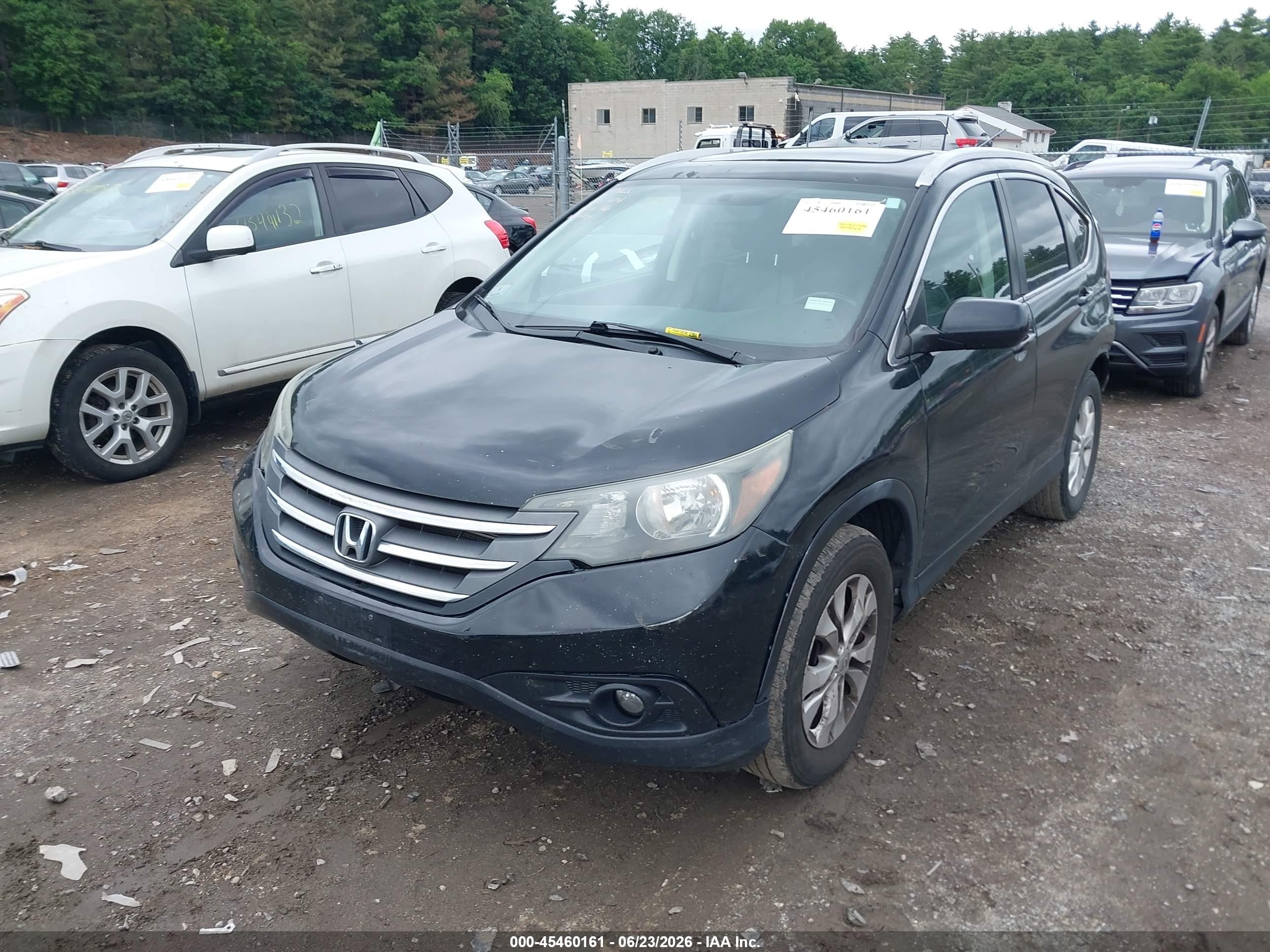 2012 Honda Cr-v Ex-l Black vin: JHLRM4H74CC024506