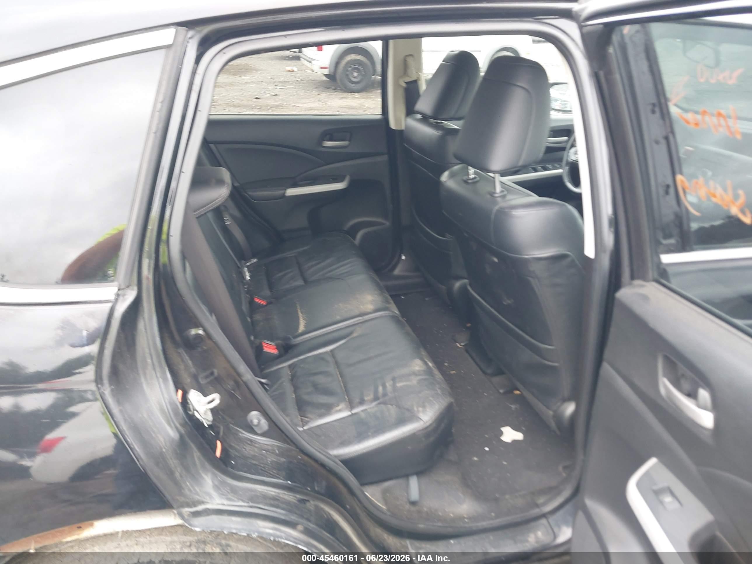 2012 Honda Cr-v Ex-l Black vin: JHLRM4H74CC024506