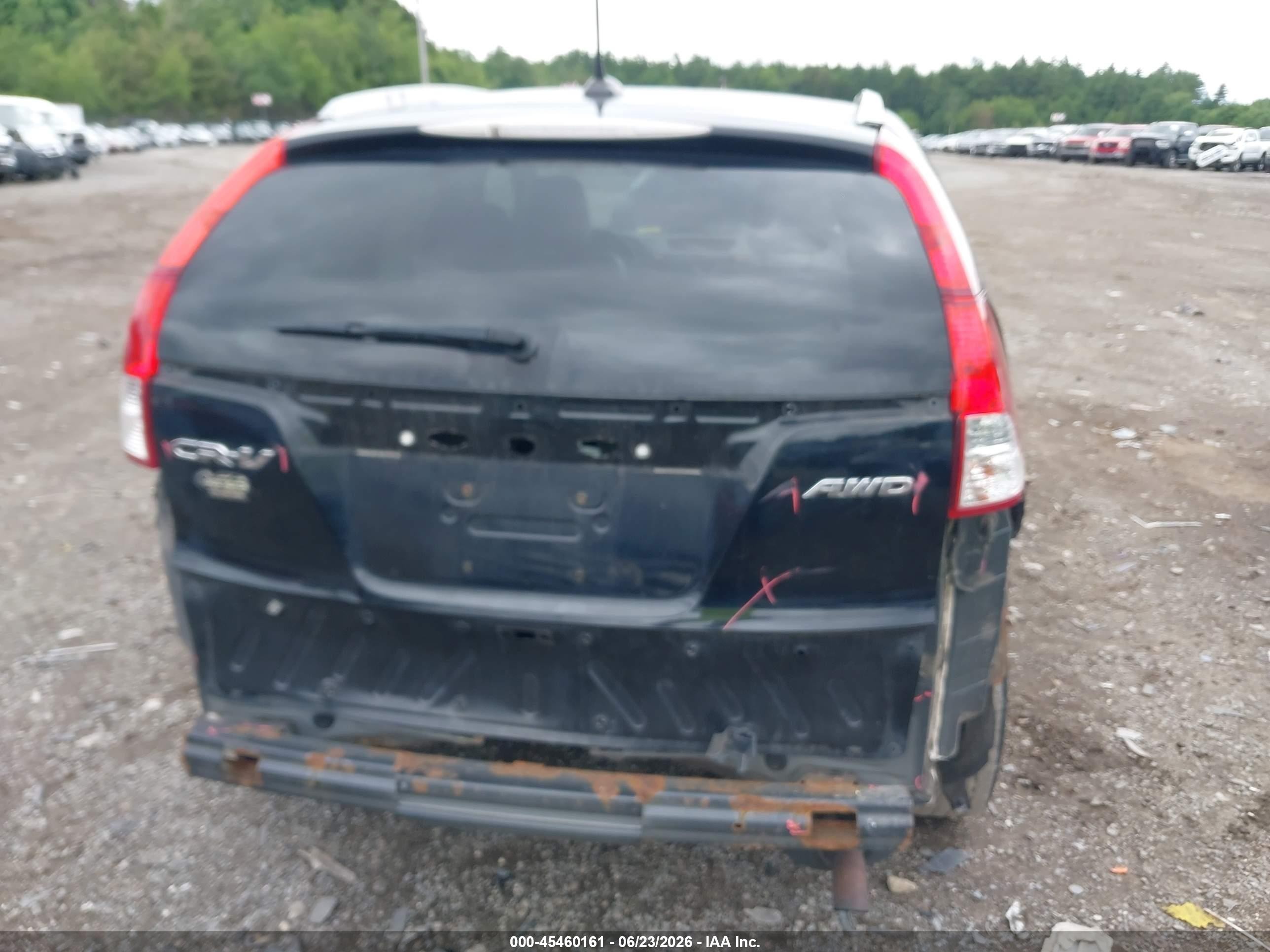 2012 Honda Cr-v Ex-l Black vin: JHLRM4H74CC024506