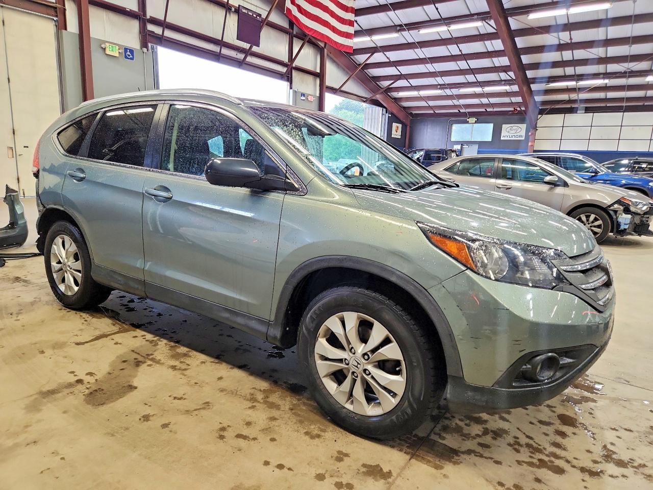 2012 Honda Cr-v Exl Green vin: JHLRM4H75CC005740
