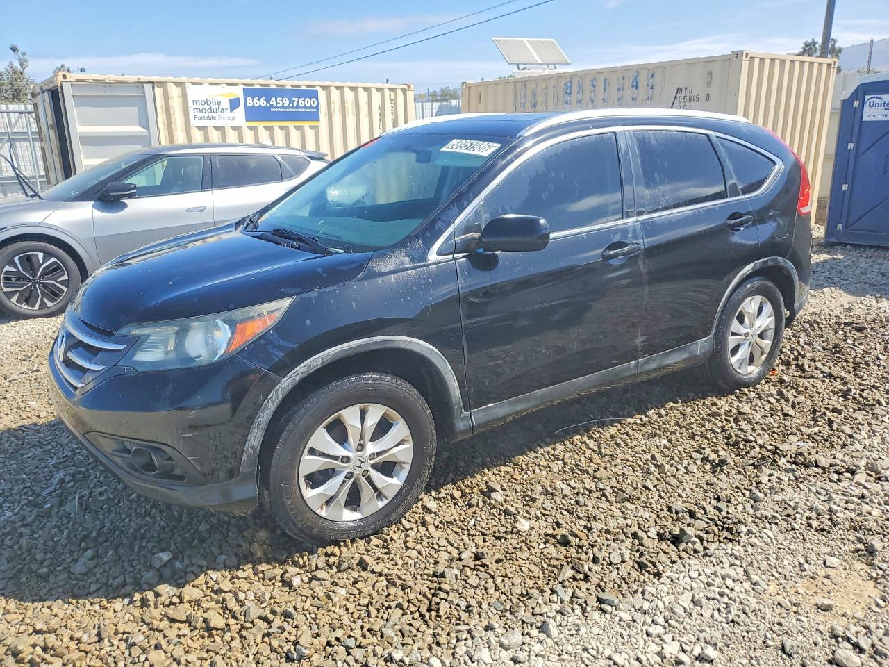 2012 Honda Cr-v Exl Black vin: JHLRM4H75CC009934