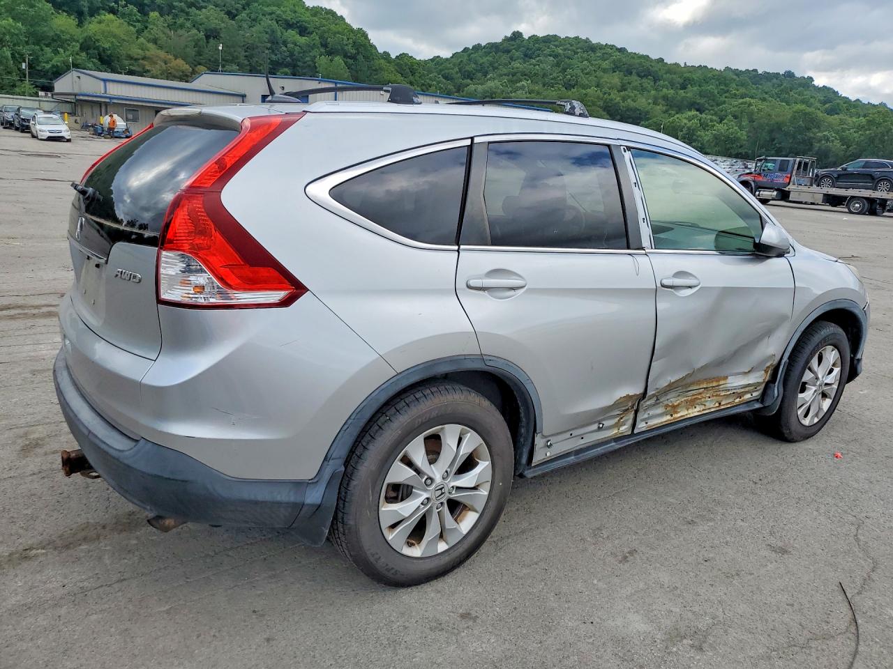 2012 Honda Cr-v Exl Silver vin: JHLRM4H75CC010629