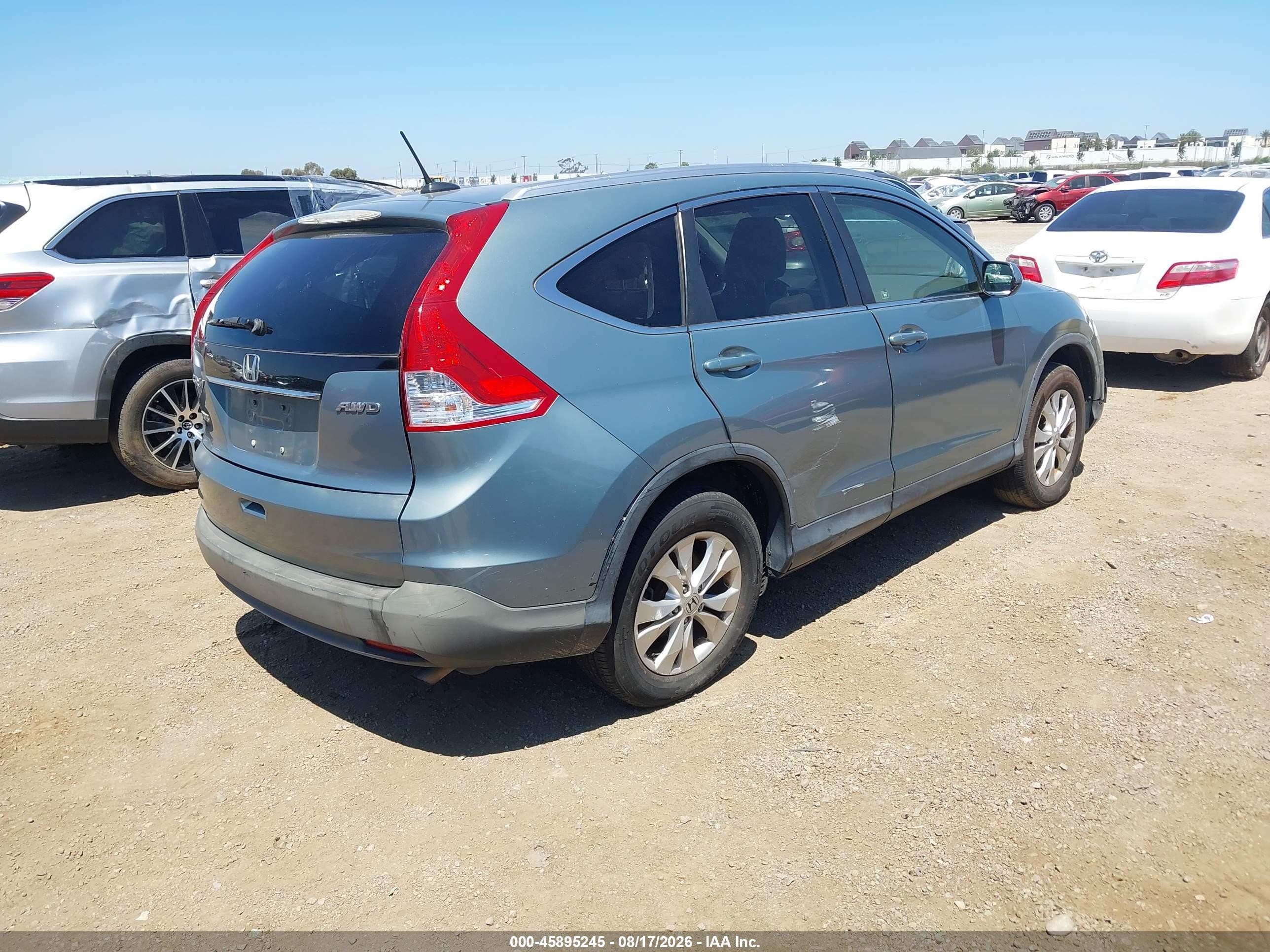 2012 Honda Cr-v Ex-l Green vin: JHLRM4H75CC010663