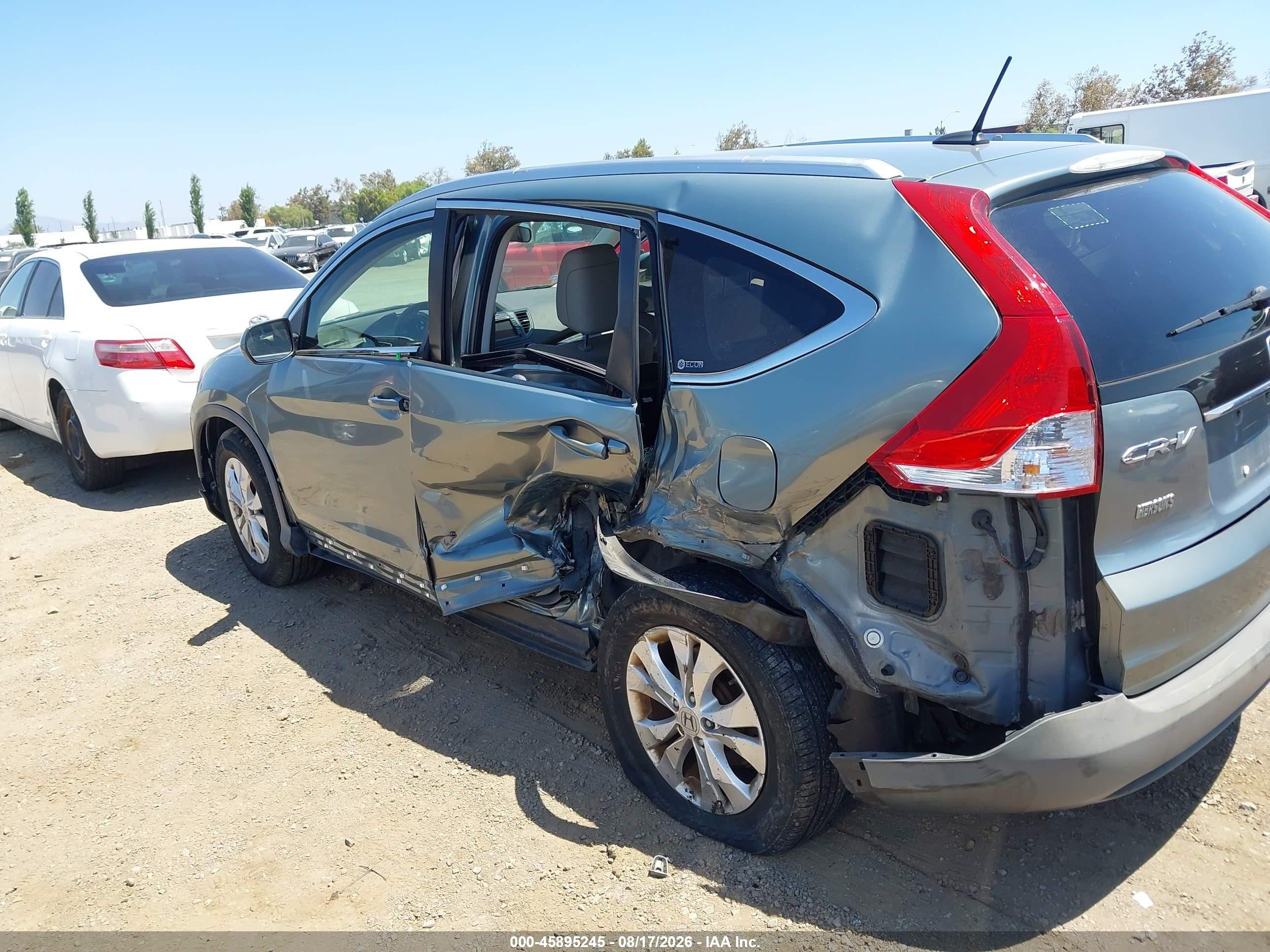 2012 Honda Cr-v Ex-l Green vin: JHLRM4H75CC010663