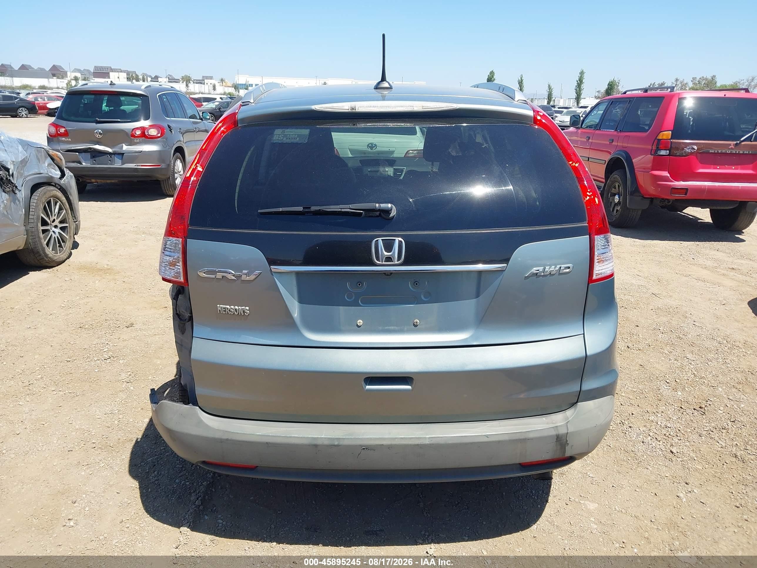 2012 Honda Cr-v Ex-l Green vin: JHLRM4H75CC010663