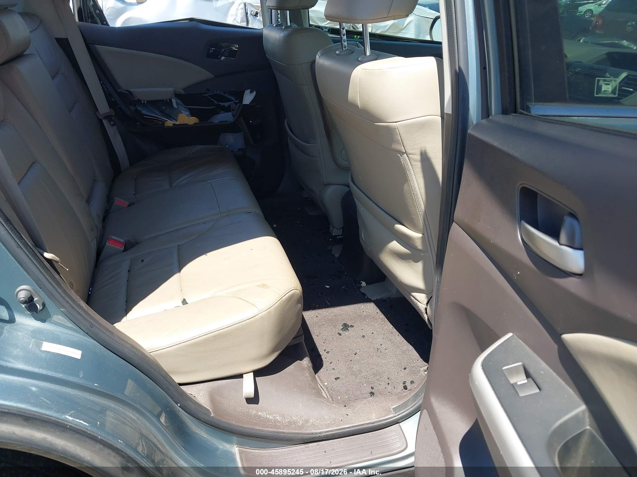 2012 Honda Cr-v Ex-l Green vin: JHLRM4H75CC010663