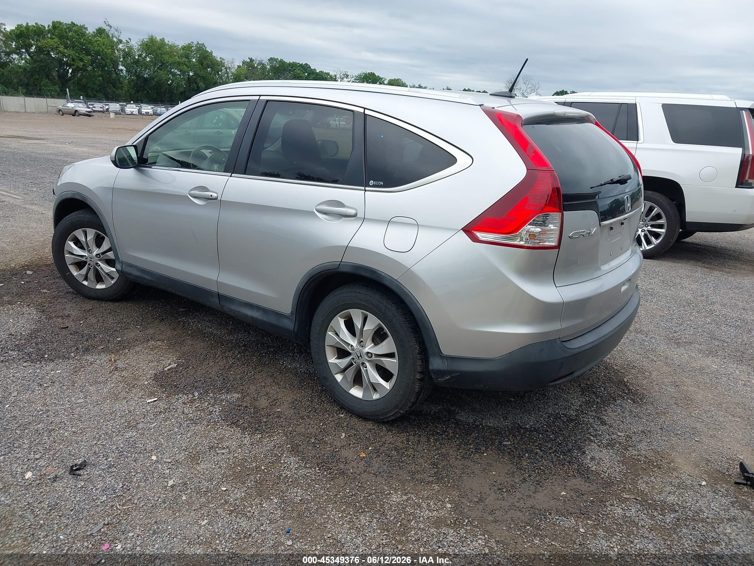 2012 Honda Cr-v Ex-l Серебряный vin: JHLRM4H75CC019332