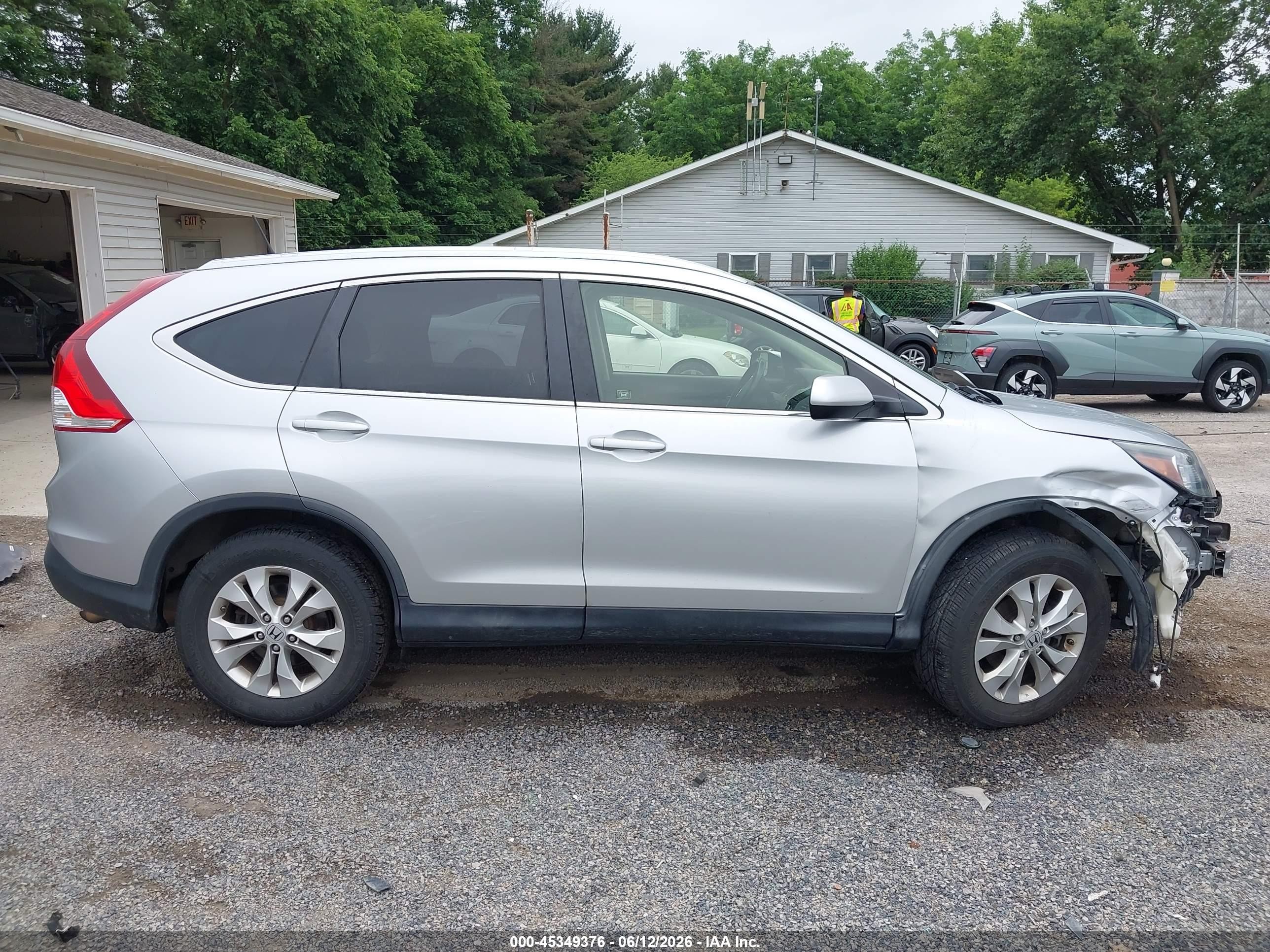 2012 Honda Cr-v Ex-l Серебряный vin: JHLRM4H75CC019332