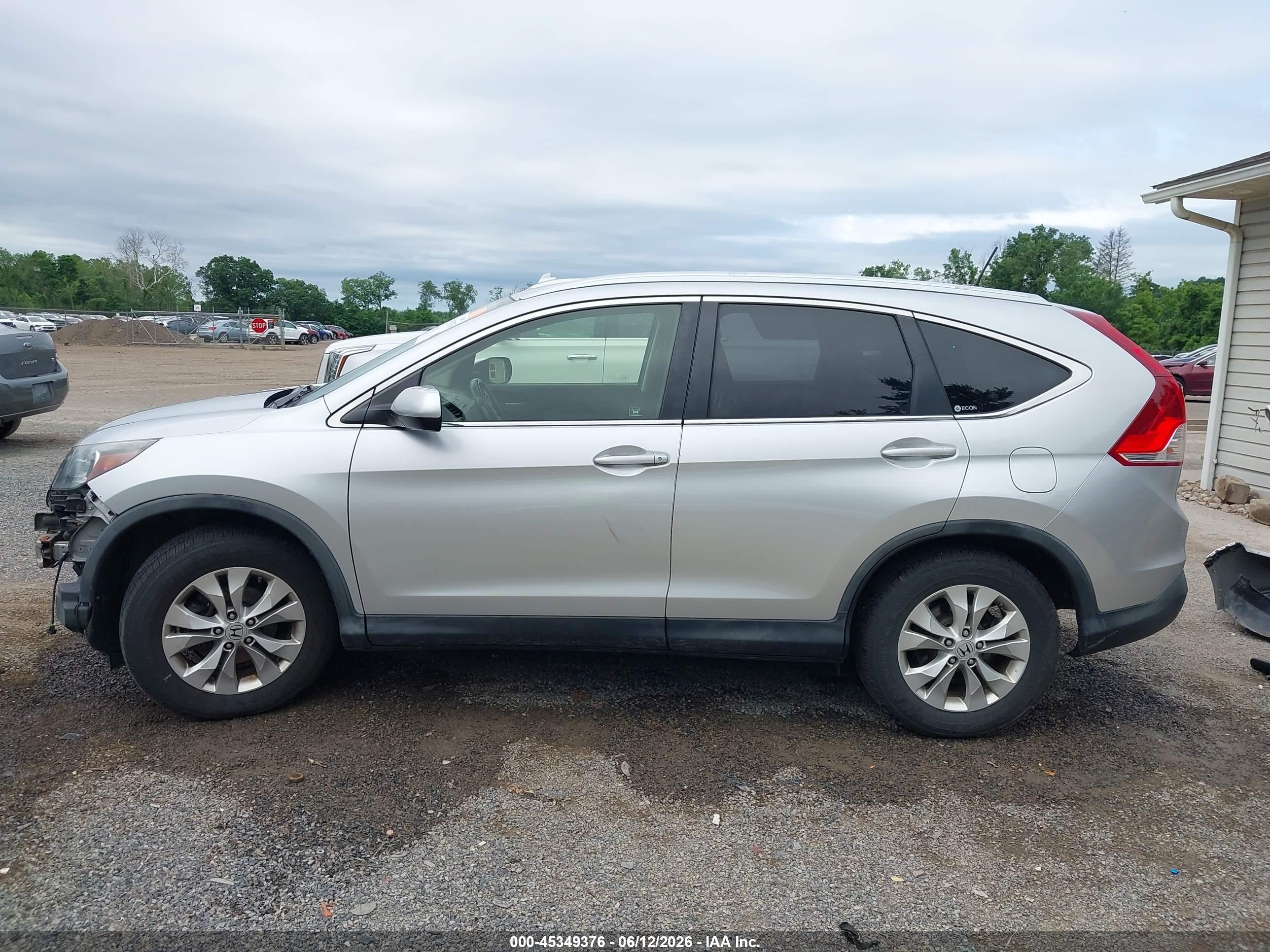 2012 Honda Cr-v Ex-l Серебряный vin: JHLRM4H75CC019332