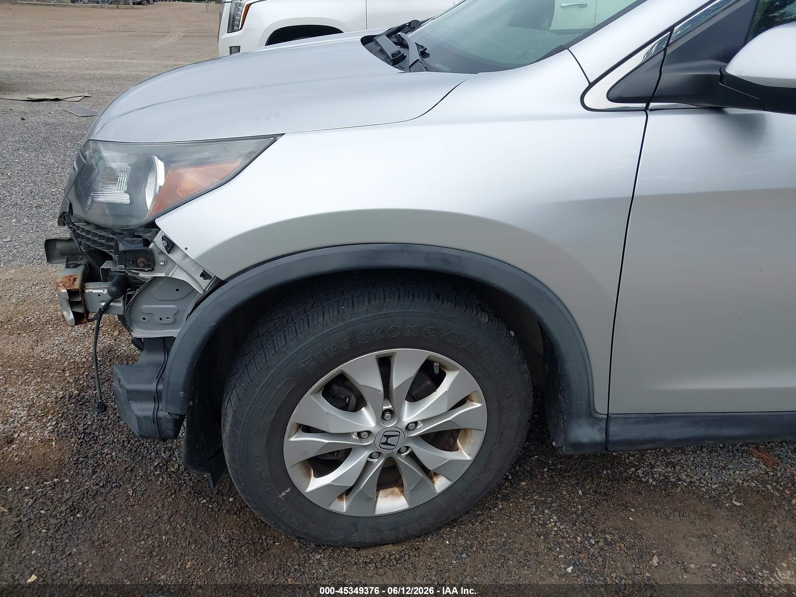 2012 Honda Cr-v Ex-l Серебряный vin: JHLRM4H75CC019332