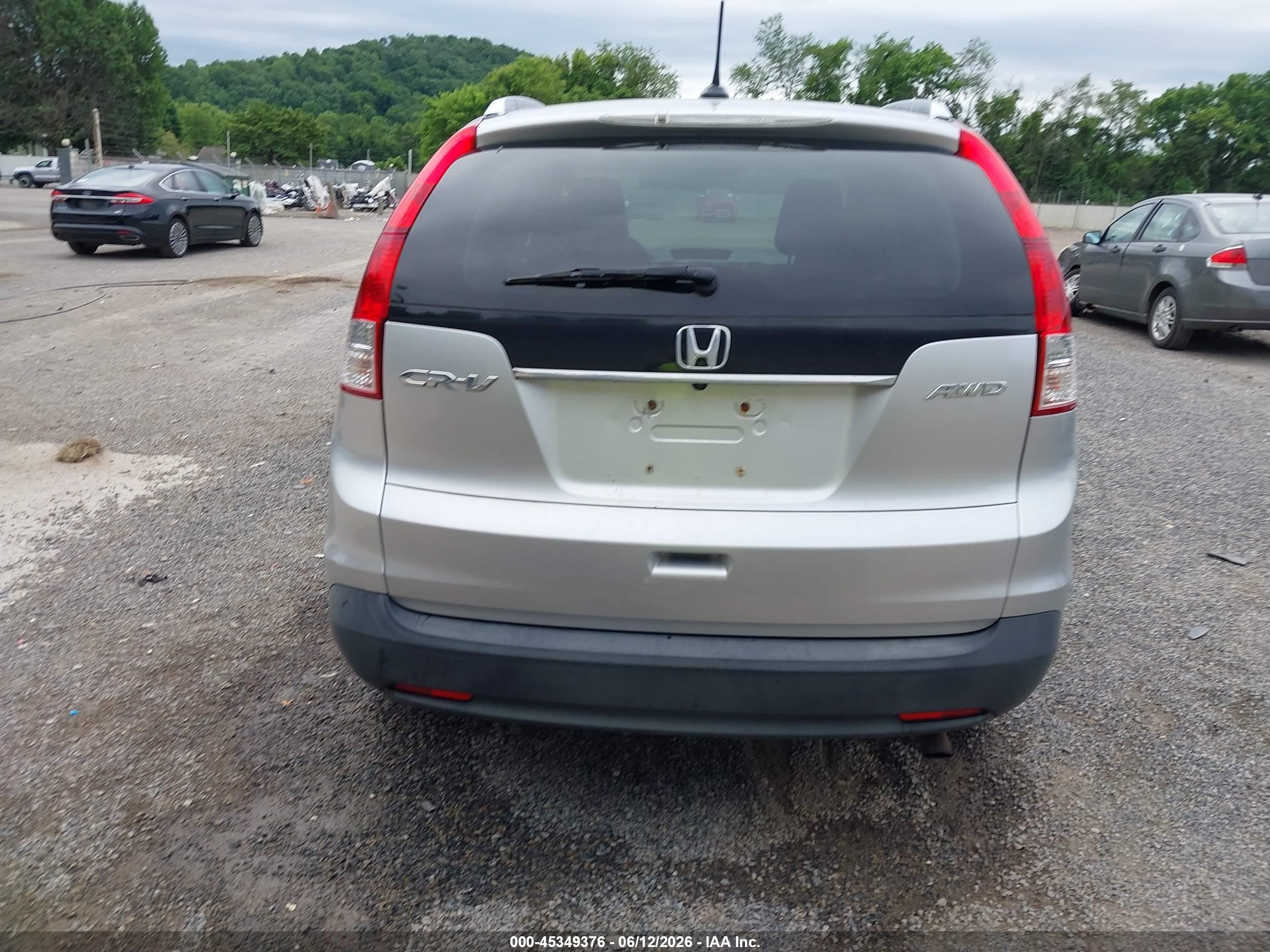 2012 Honda Cr-v Ex-l Серебряный vin: JHLRM4H75CC019332