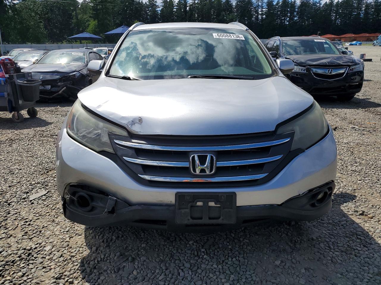 2012 Honda Cr-v Exl Silver vin: JHLRM4H75CC019878