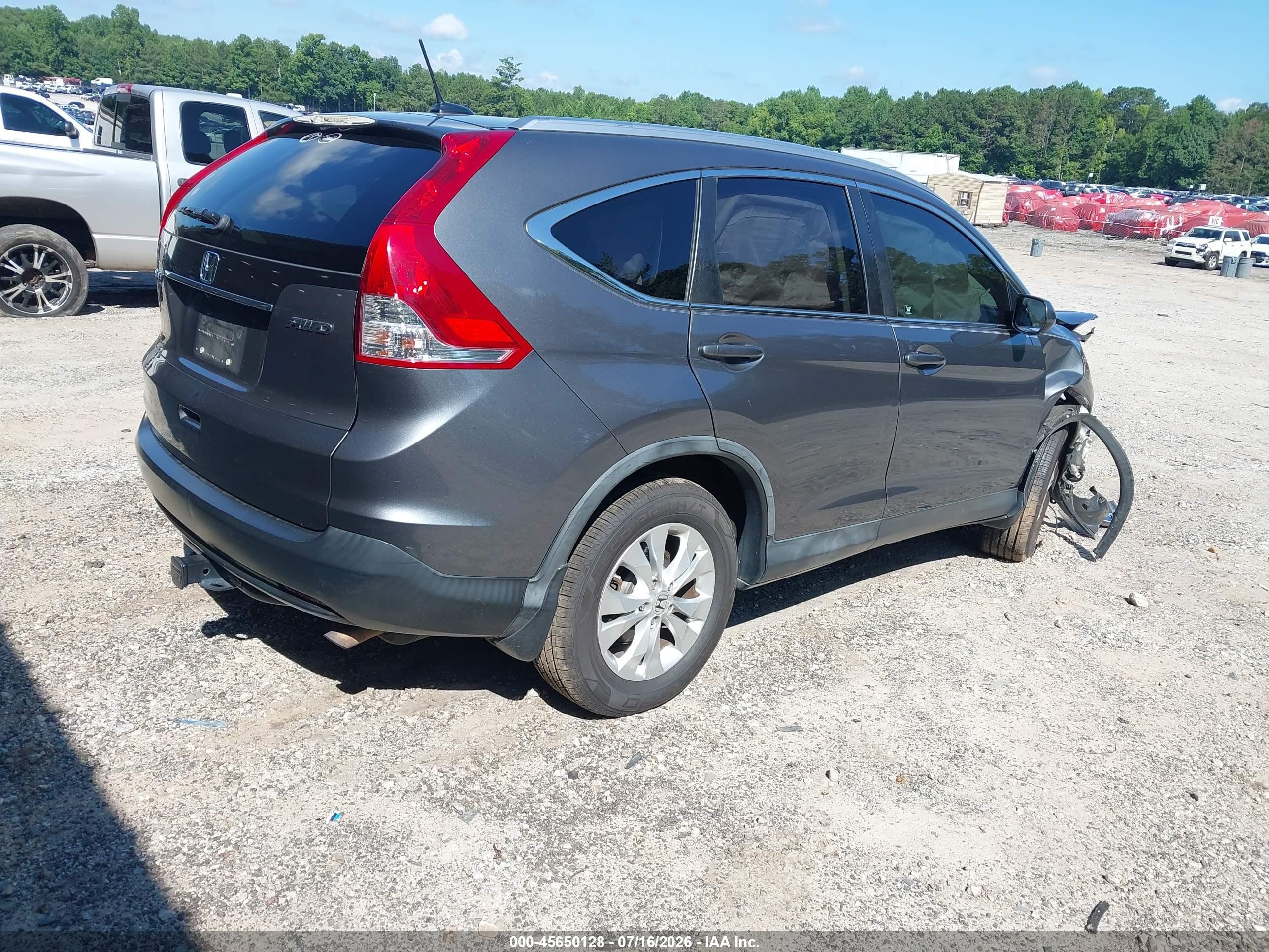 2012 Honda Cr-v Ex-l Серый vin: JHLRM4H76CC004774