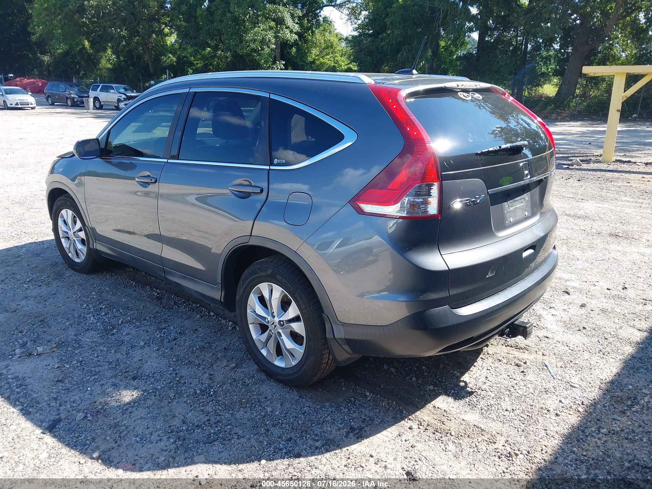 2012 Honda Cr-v Ex-l Серый vin: JHLRM4H76CC004774