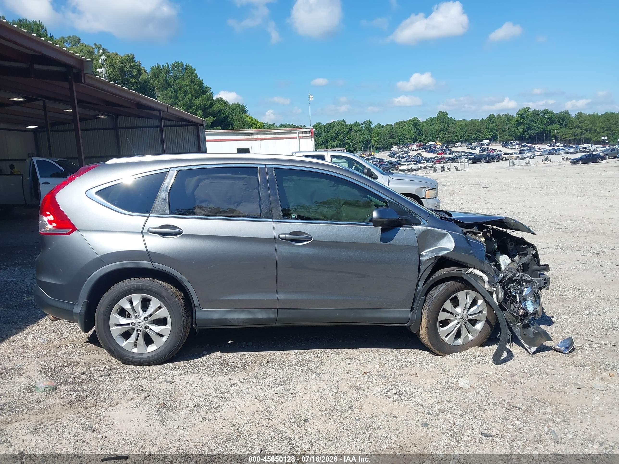 2012 Honda Cr-v Ex-l Серый vin: JHLRM4H76CC004774