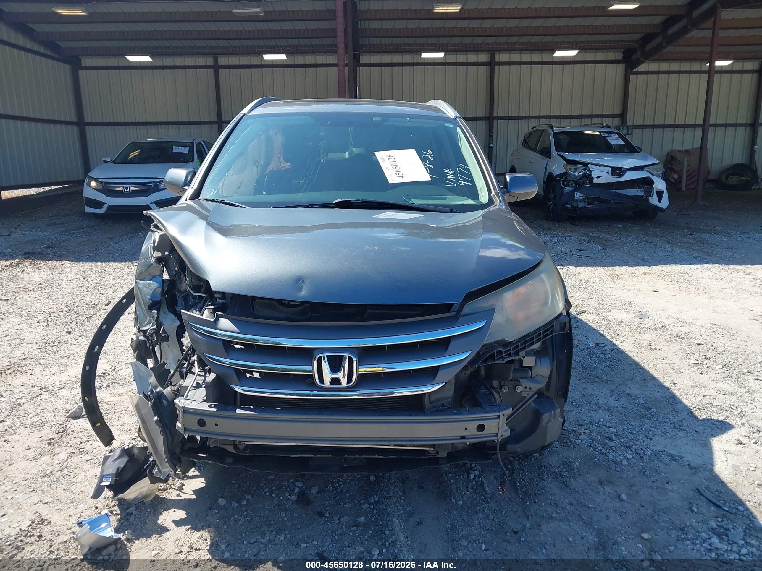 2012 Honda Cr-v Ex-l Серый vin: JHLRM4H76CC004774