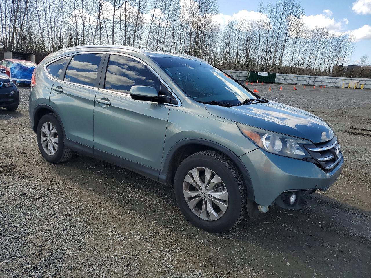 2012 Honda Cr-v Exl Turquoise vin: JHLRM4H76CC005746