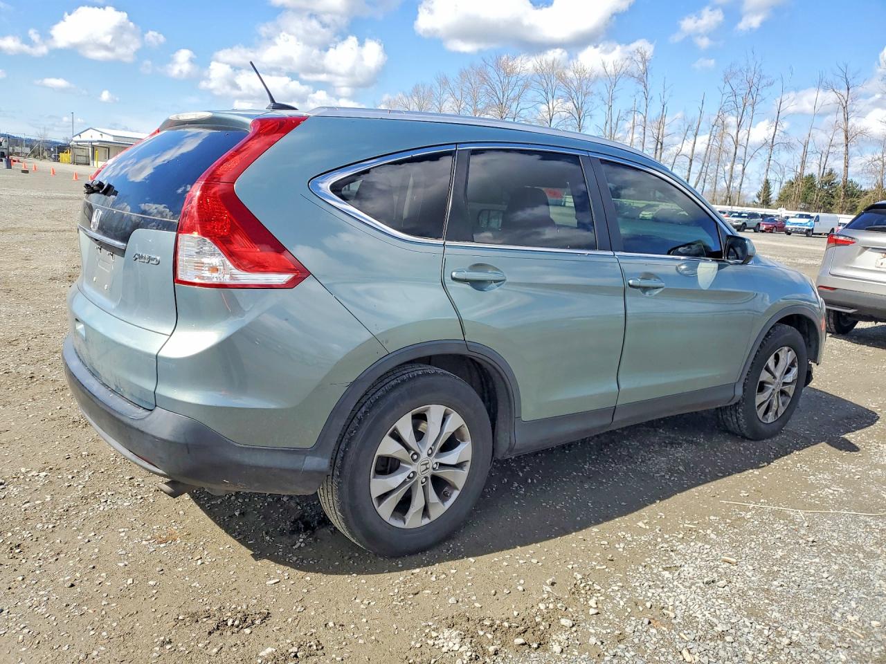 2012 Honda Cr-v Exl Turquoise vin: JHLRM4H76CC005746