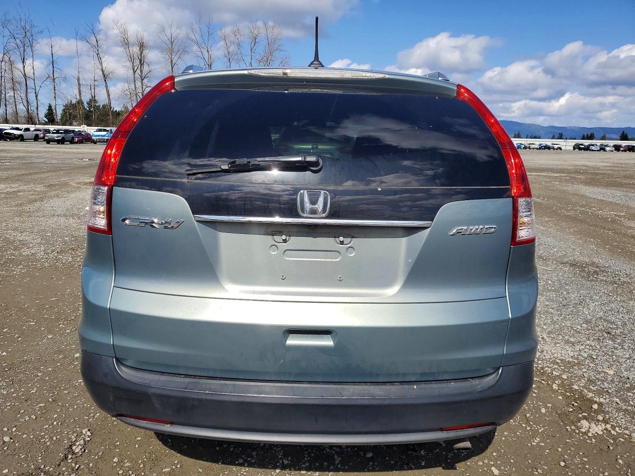 2012 Honda Cr-v Exl Turquoise vin: JHLRM4H76CC005746