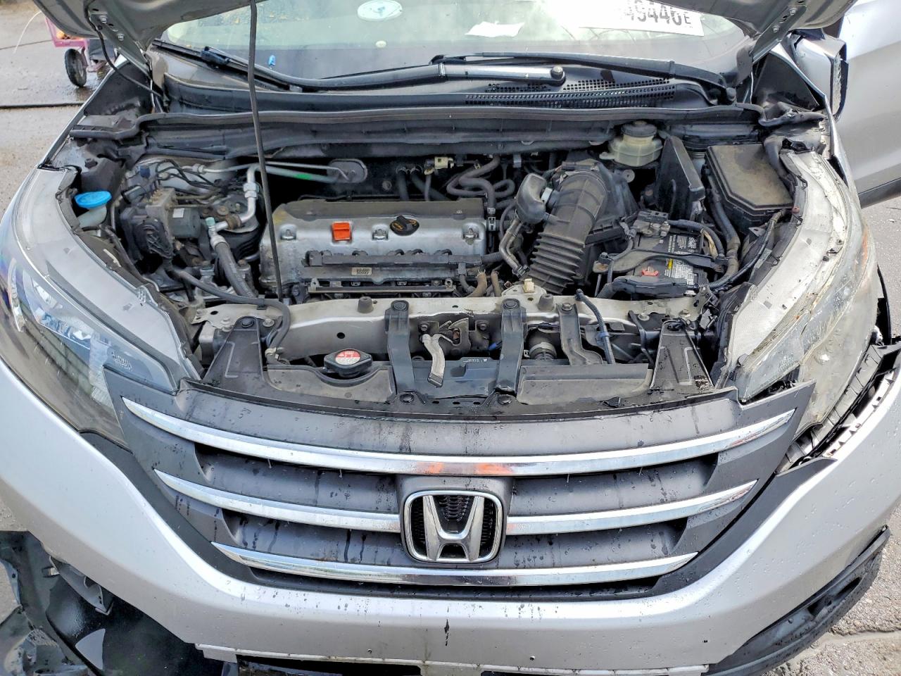2012 Honda Cr-v Exl Silver vin: JHLRM4H76CC013247