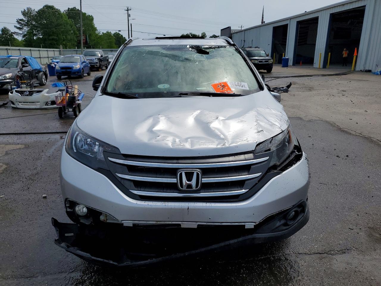 2012 Honda Cr-v Exl Silver vin: JHLRM4H76CC013247