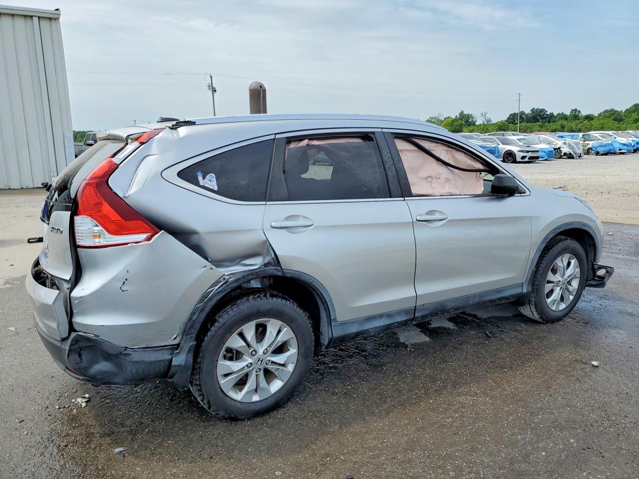 2012 Honda Cr-v Exl Silver vin: JHLRM4H76CC013247