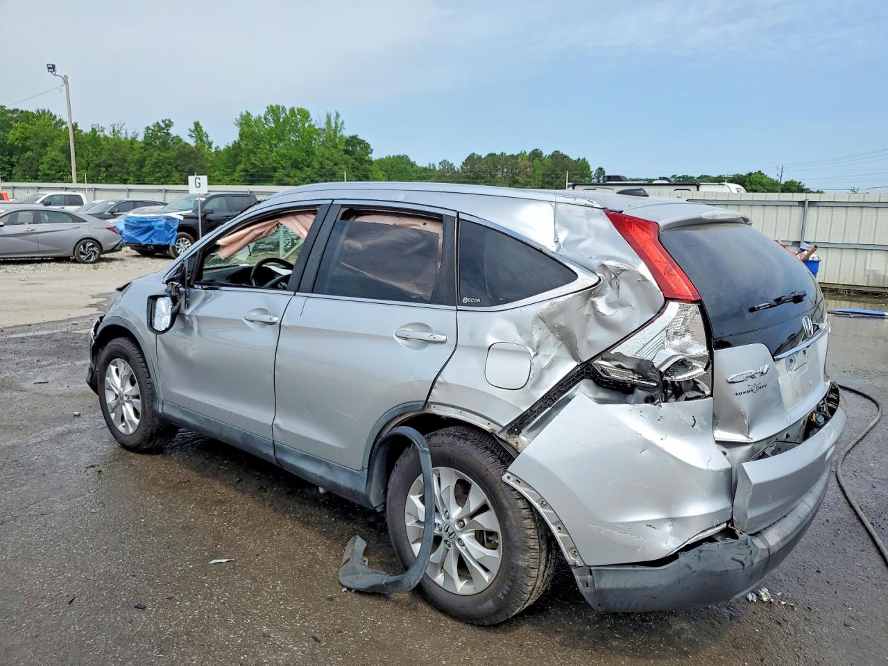 2012 Honda Cr-v Exl Silver vin: JHLRM4H76CC013247