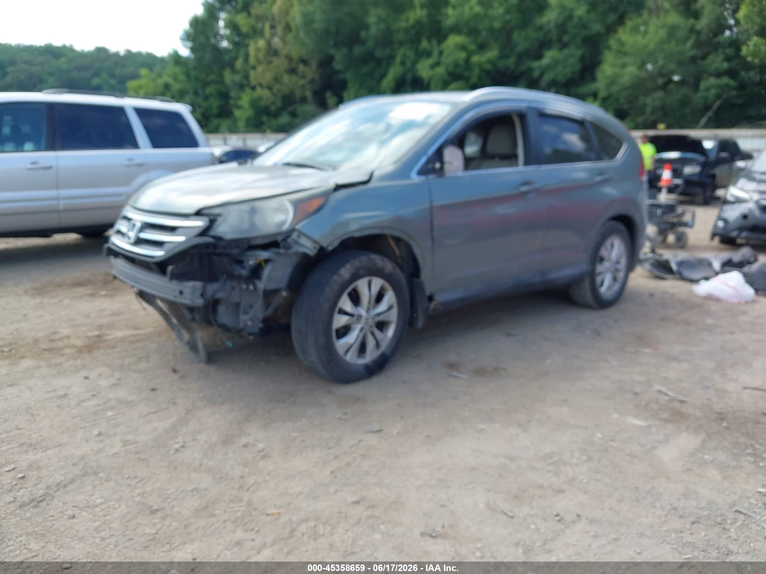 2012 Honda Cr-v Ex-l Blue vin: JHLRM4H76CC018433