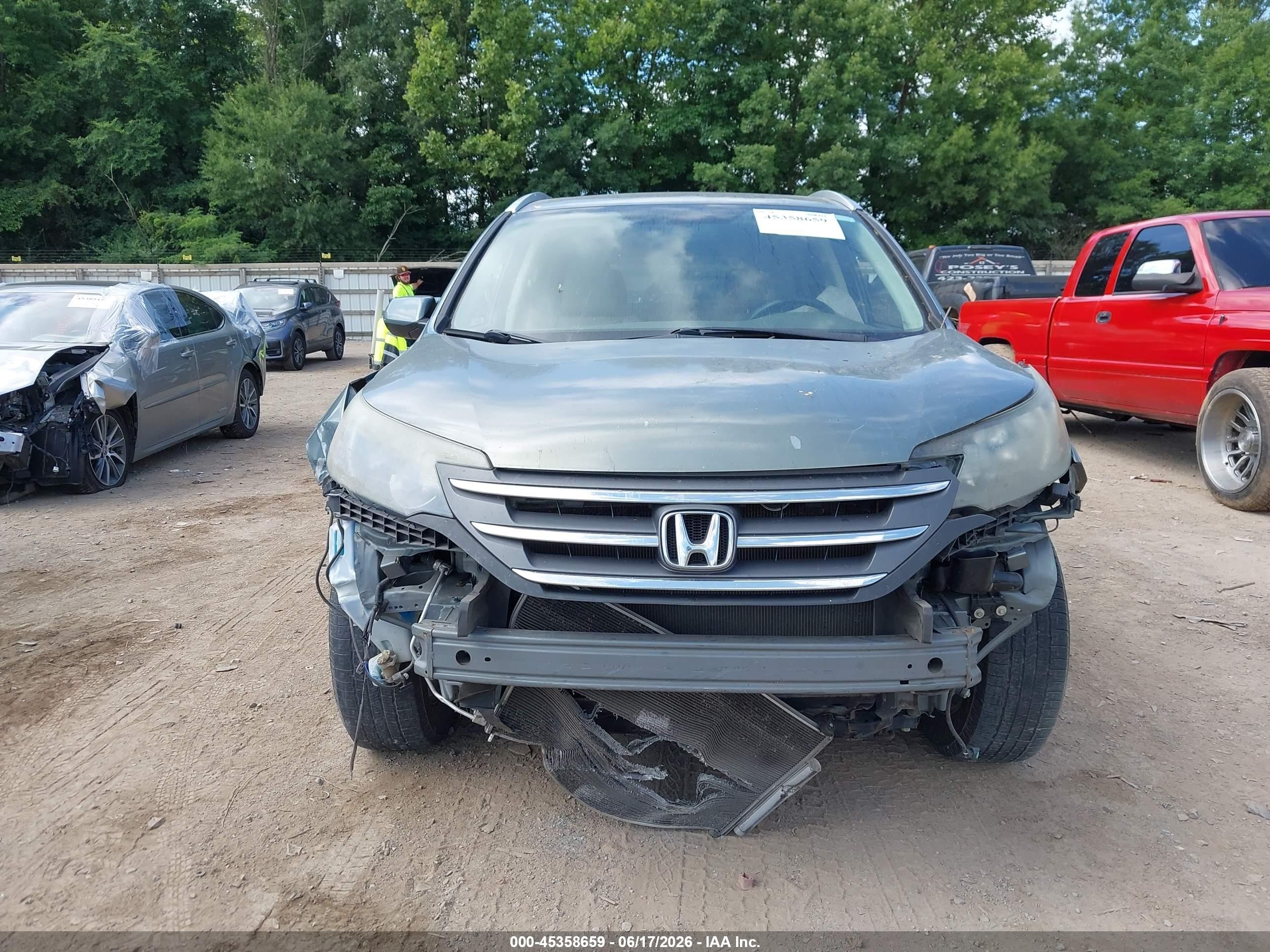 2012 Honda Cr-v Ex-l Blue vin: JHLRM4H76CC018433