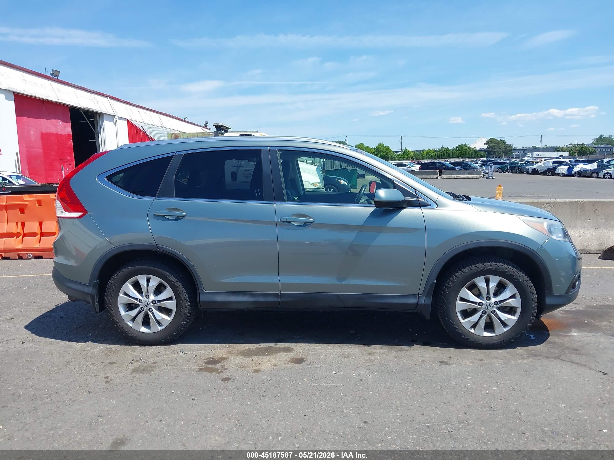 2012 Honda Cr-v Ex-l Teal vin: JHLRM4H76CC018979