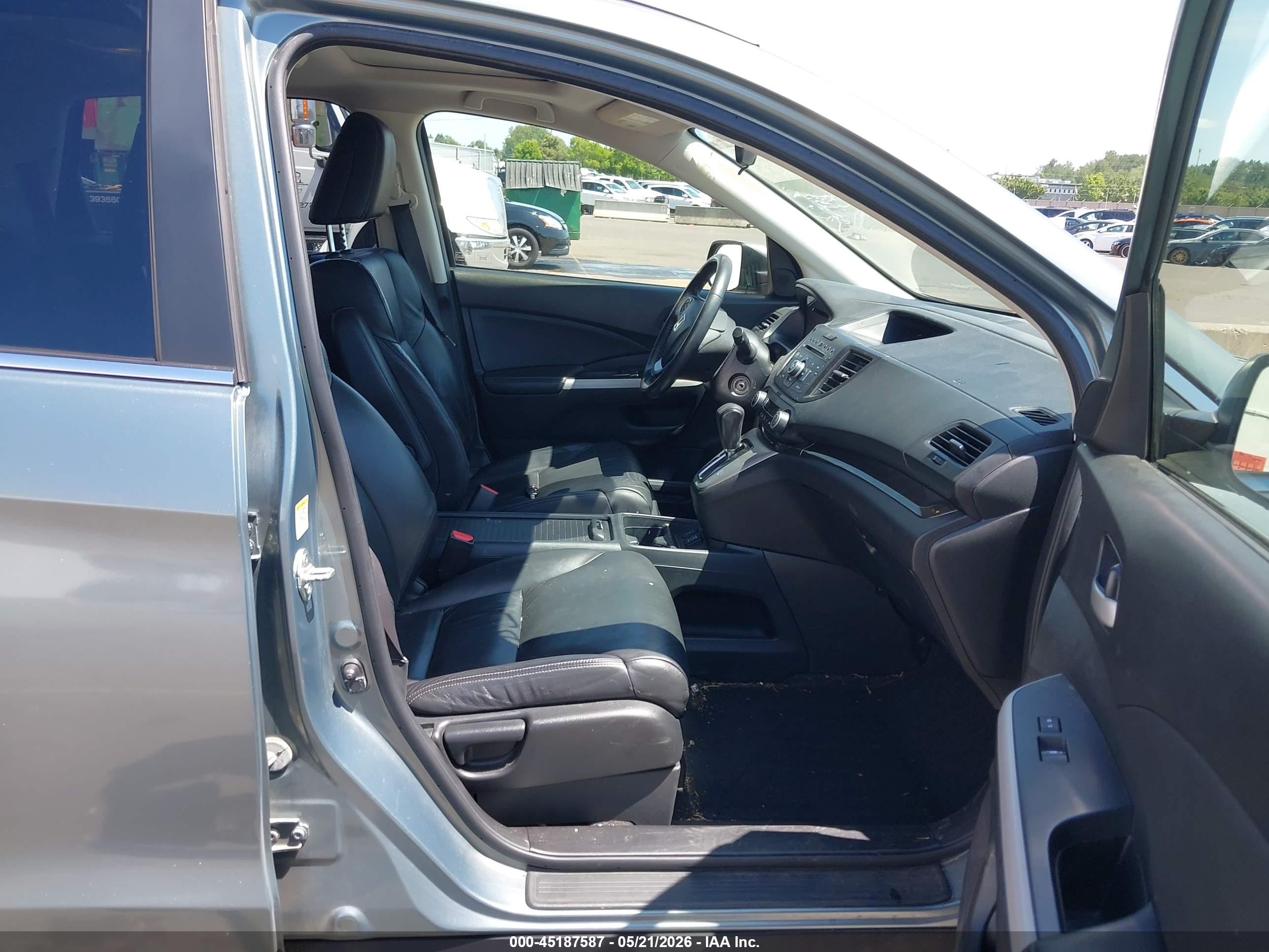 2012 Honda Cr-v Ex-l Teal vin: JHLRM4H76CC018979