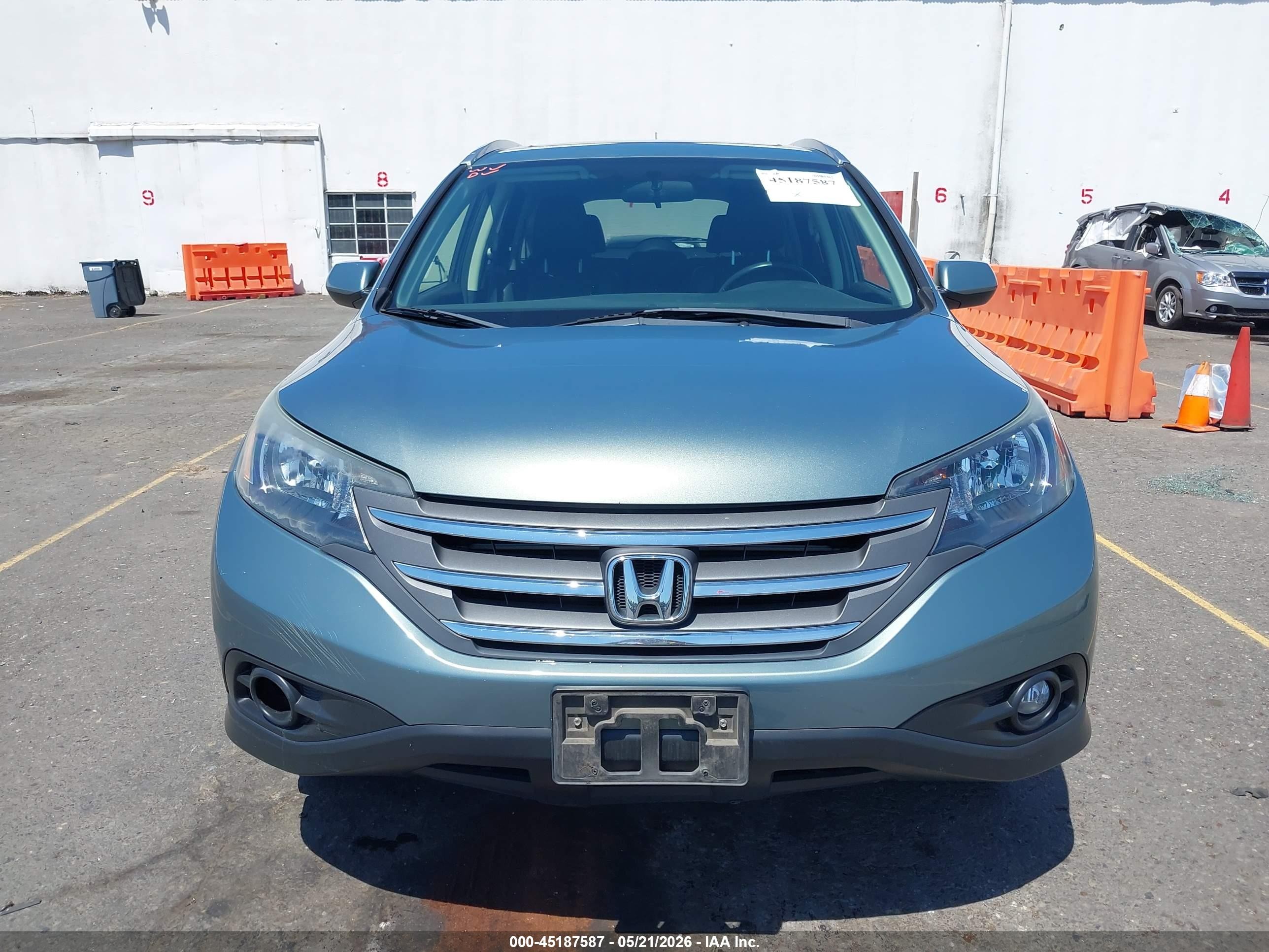 2012 Honda Cr-v Ex-l Teal vin: JHLRM4H76CC018979