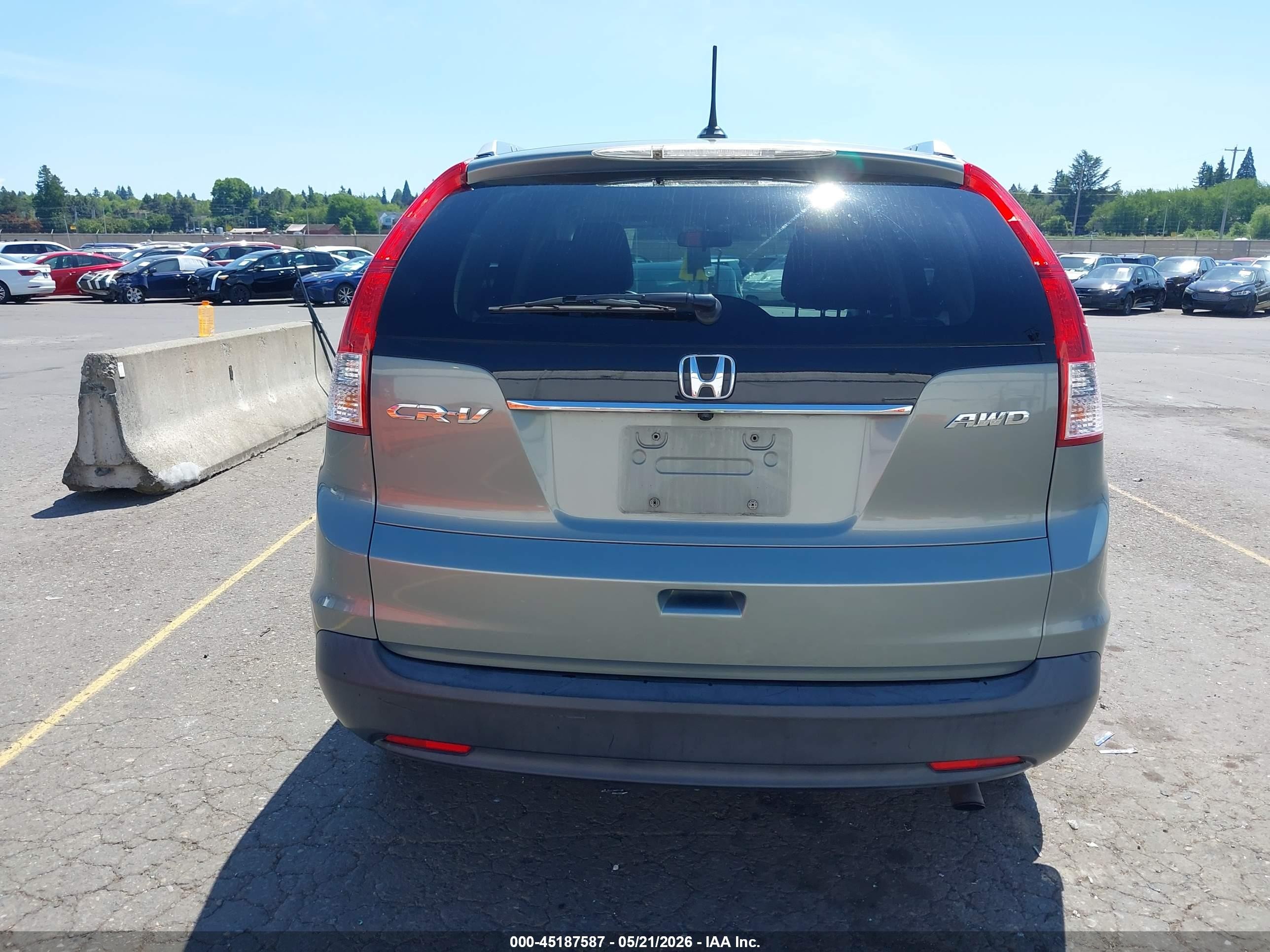 2012 Honda Cr-v Ex-l Teal vin: JHLRM4H76CC018979