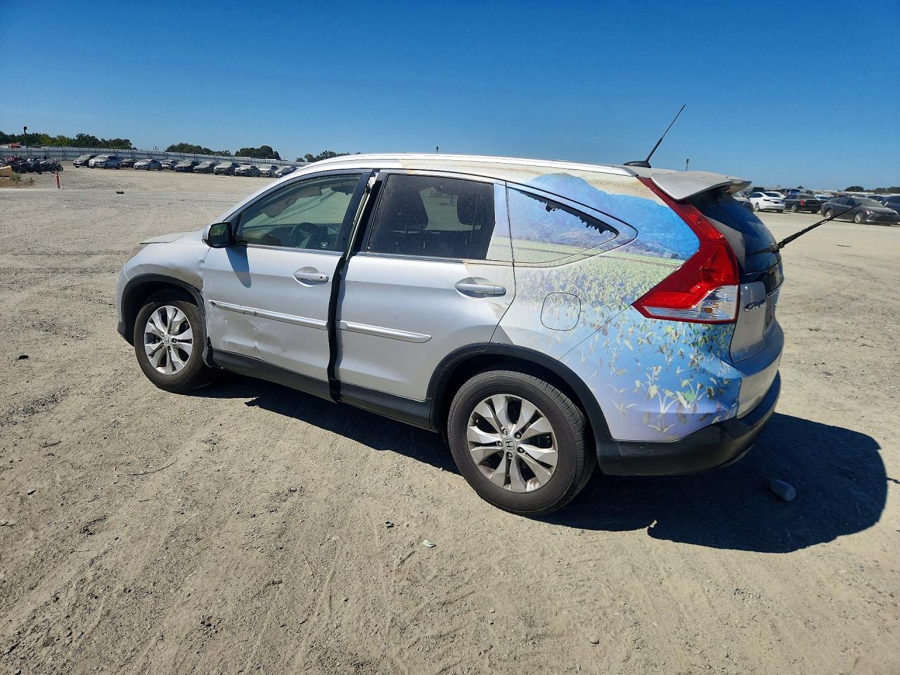 2012 Honda Cr-v Exl Silver vin: JHLRM4H76CC021395