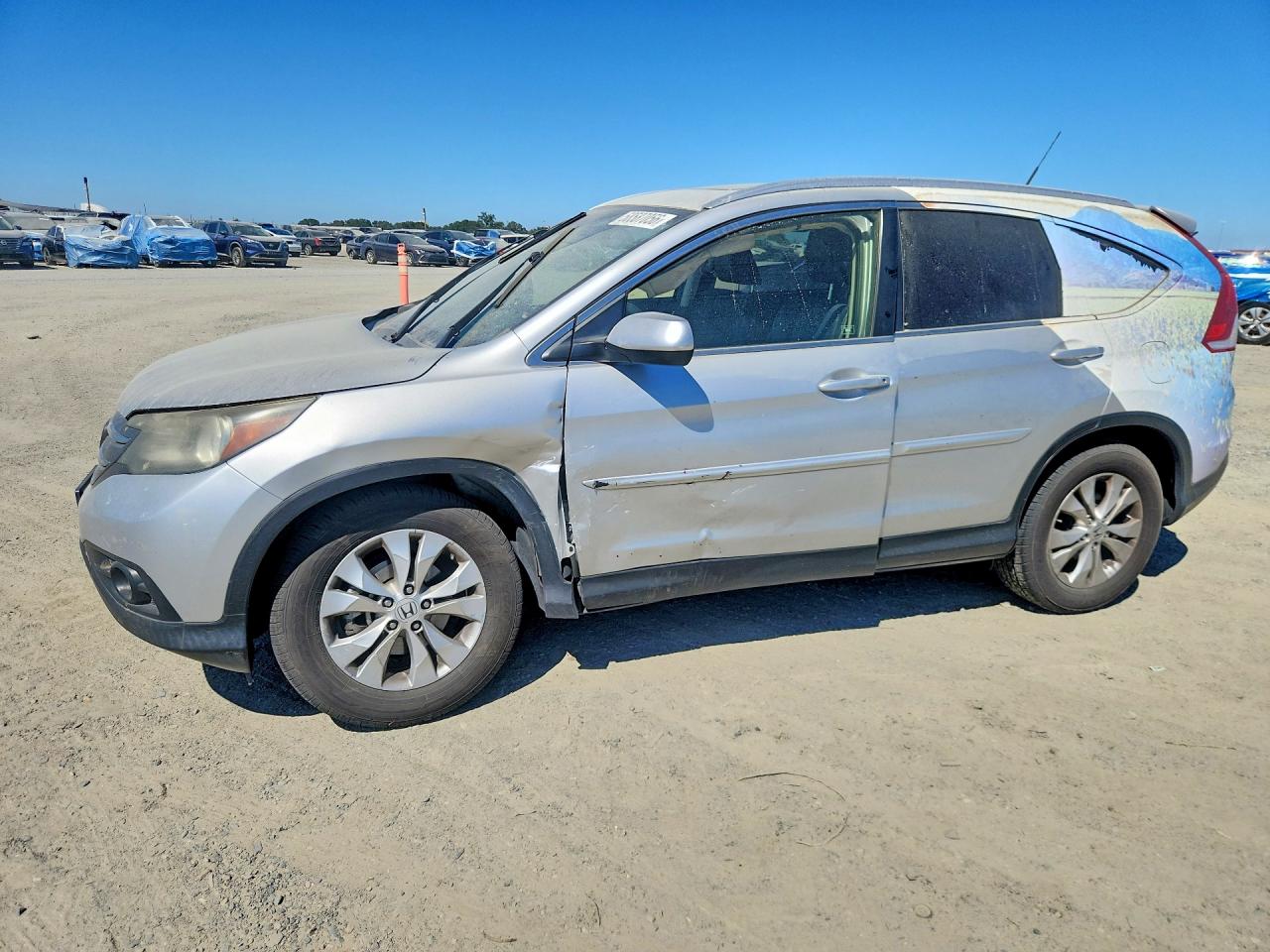 2012 Honda Cr-v Exl Silver vin: JHLRM4H76CC021395