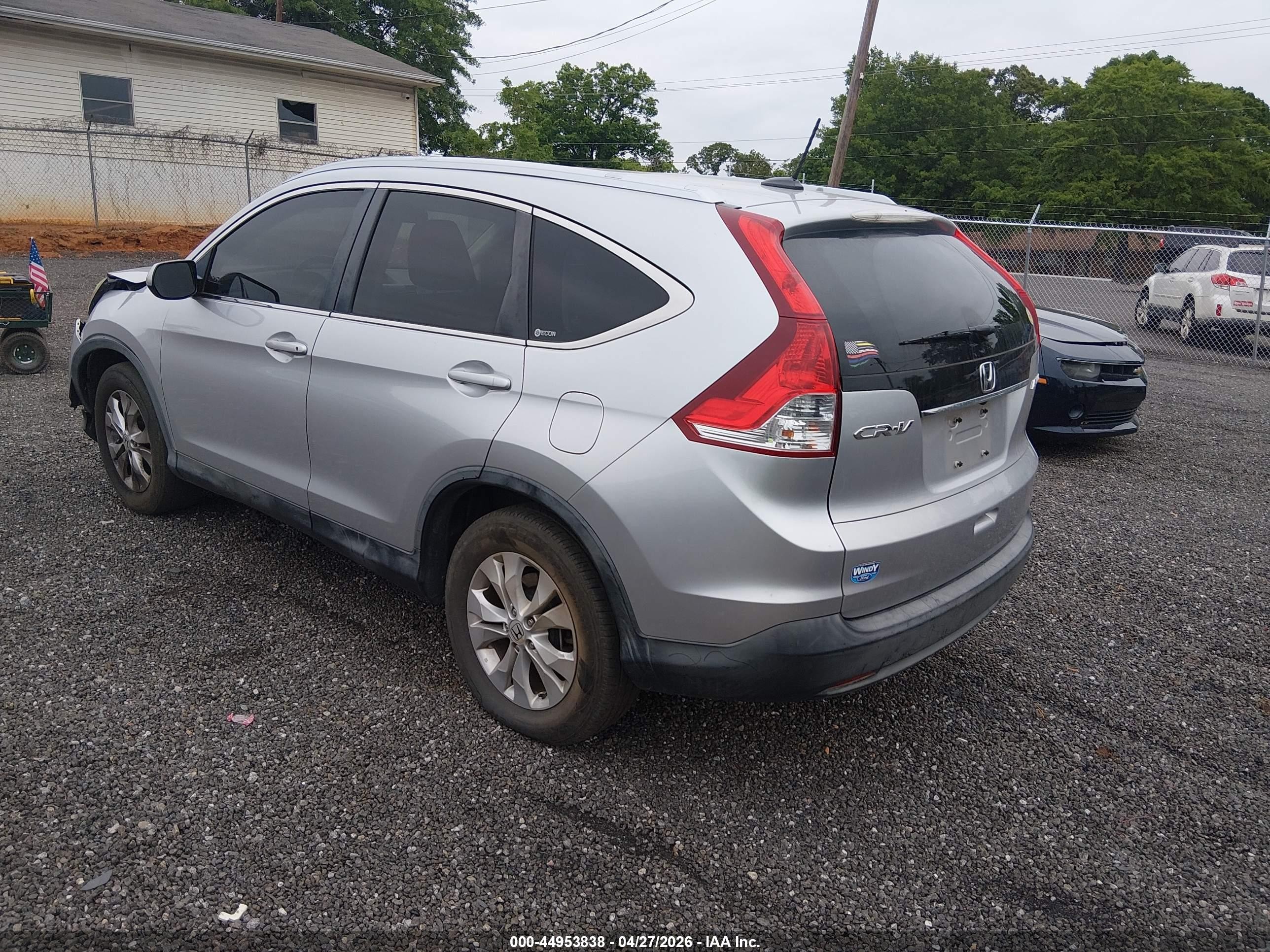 2012 Honda Cr-v Ex-l Silver vin: JHLRM4H76CC022336