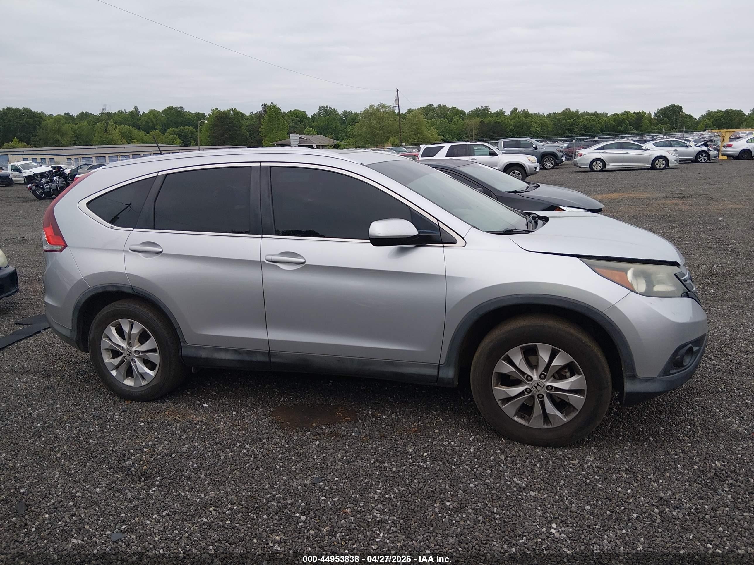 2012 Honda Cr-v Ex-l Silver vin: JHLRM4H76CC022336