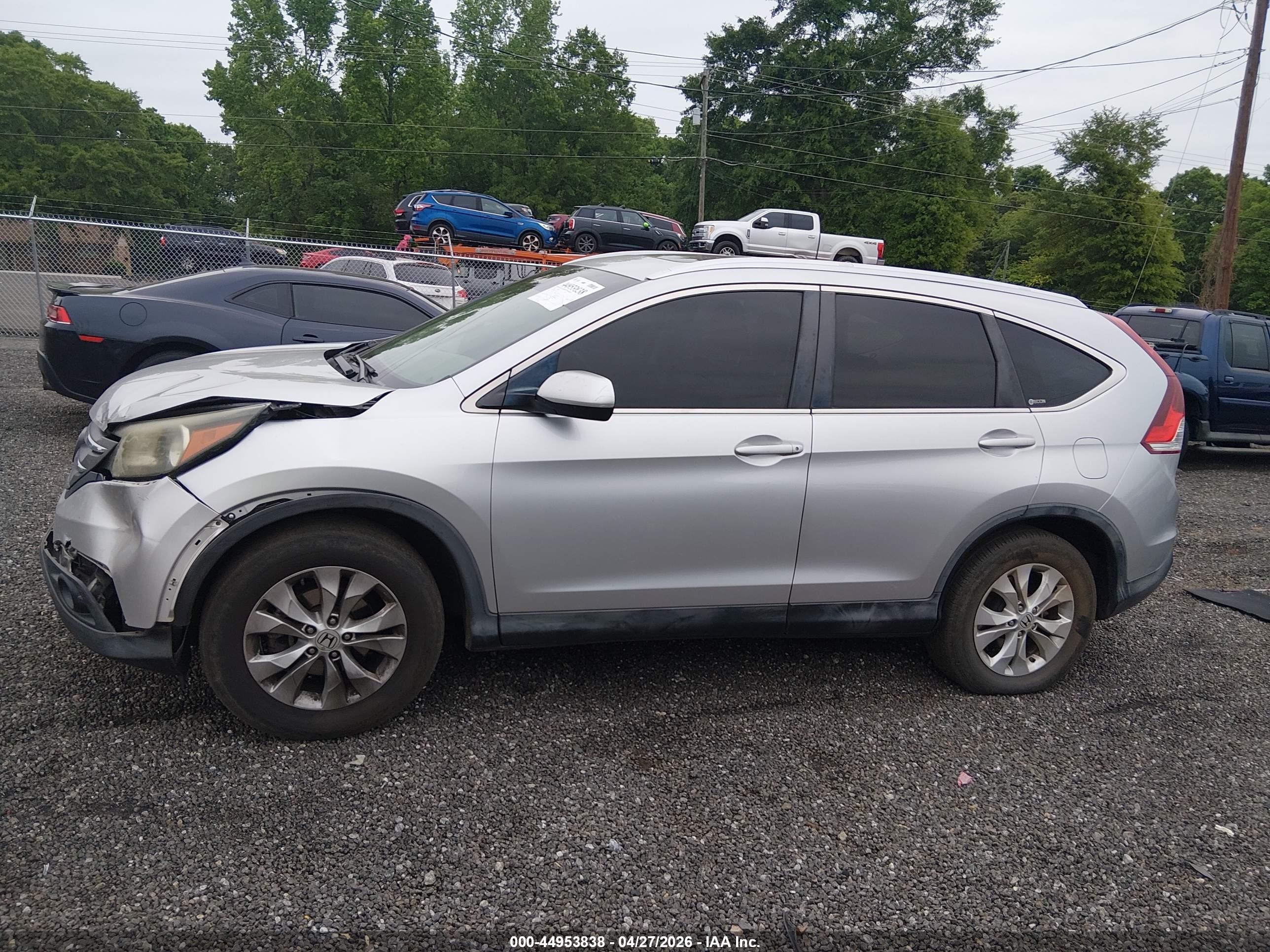 2012 Honda Cr-v Ex-l Silver vin: JHLRM4H76CC022336