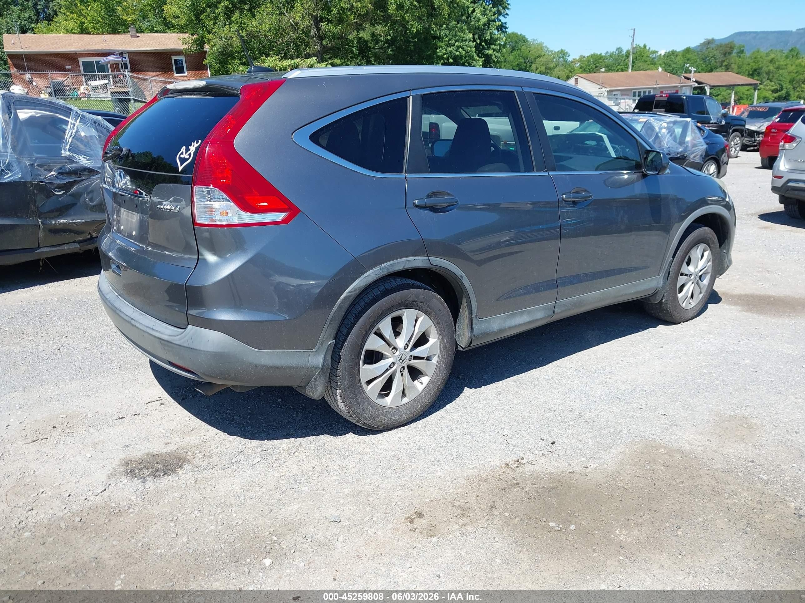 2012 Honda Cr-v Ex-l Gray vin: JHLRM4H76CC028041